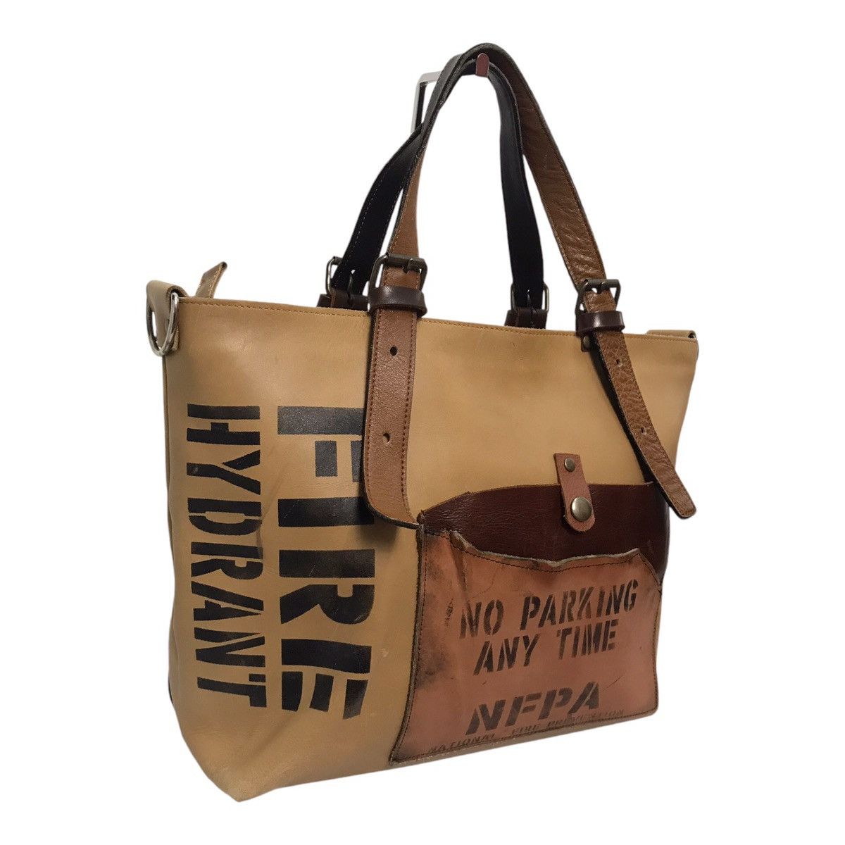 Alpha Industries × Vintage Army Leather Multi Pocket Bag Size ONE SIZE - 6 Thumbnail