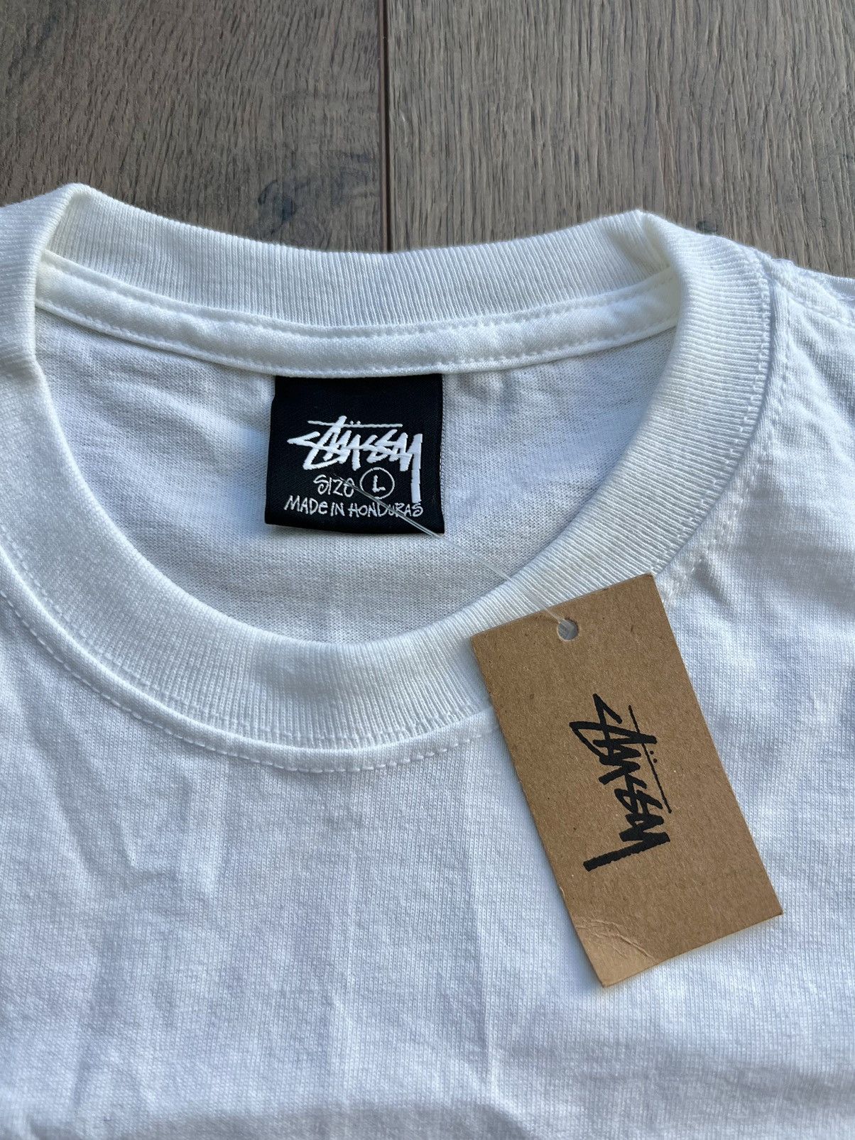 Stussy Stussy No4 Tee “White” Large Size US L / EU 52-54 / 3 - 3 Thumbnail
