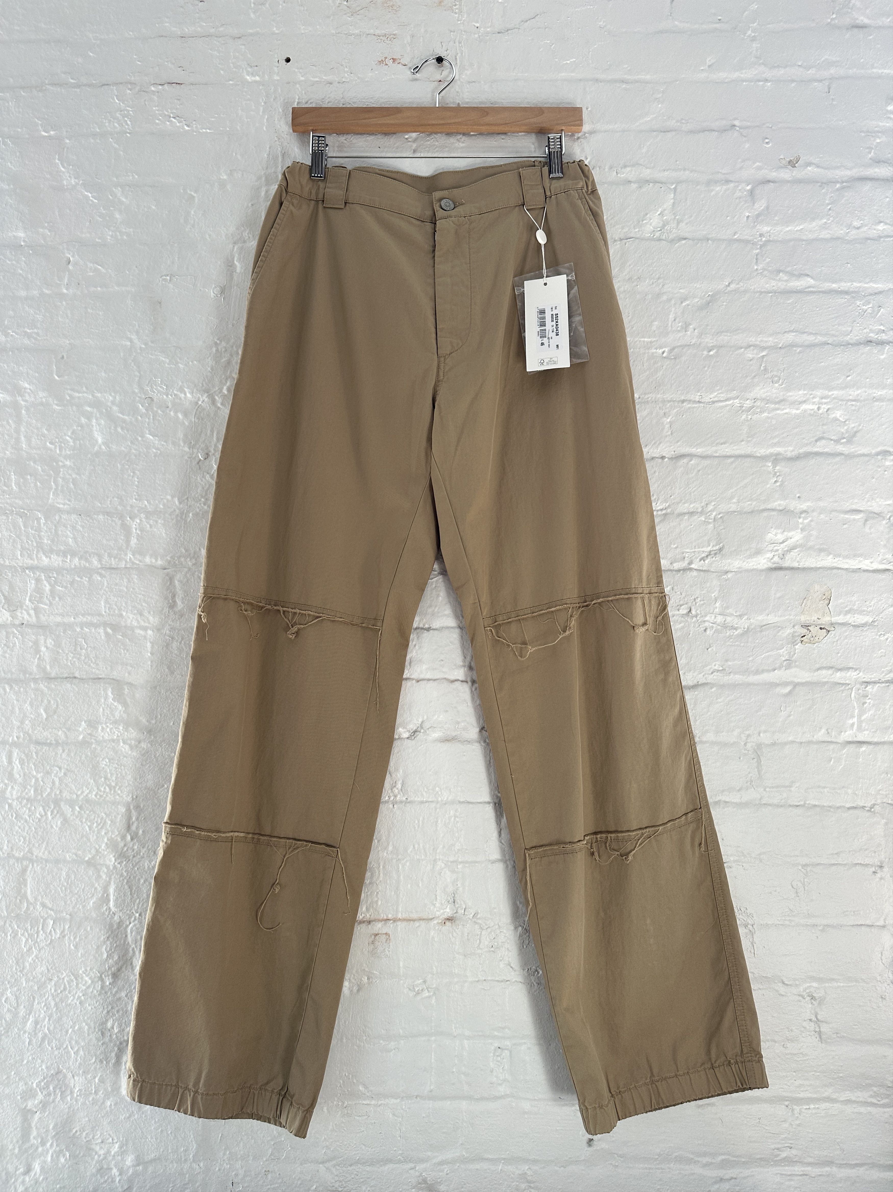 Maison Margiela Maison Margiela Distressed Straight Leg Trousers Size US 30 / EU 46 - 1 Thumbnail
