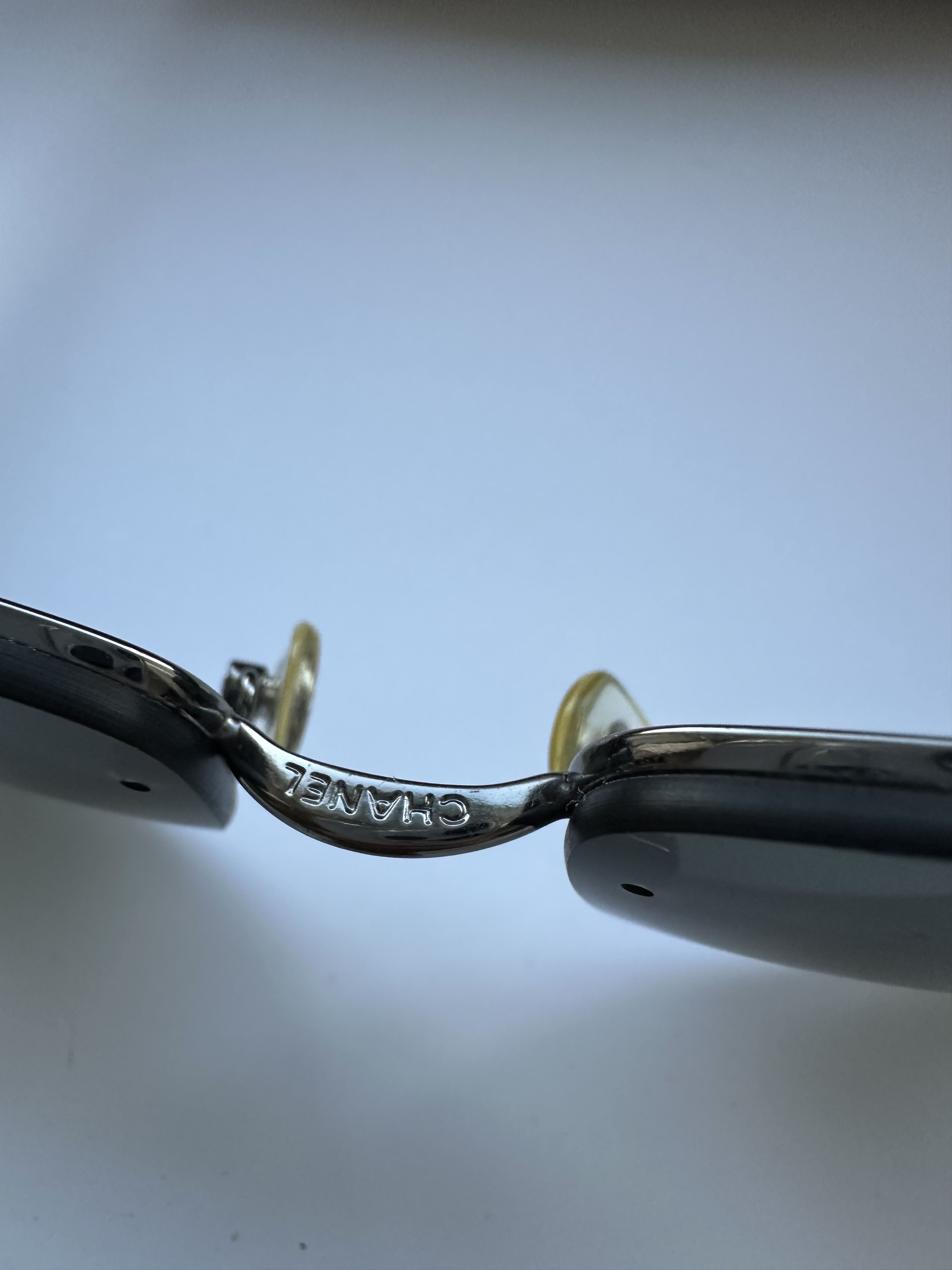 Chanel Chanel Rhinestone 4117 Metal Black Rimless Sunglasses Vintag Size ONE SIZE - 6 Thumbnail