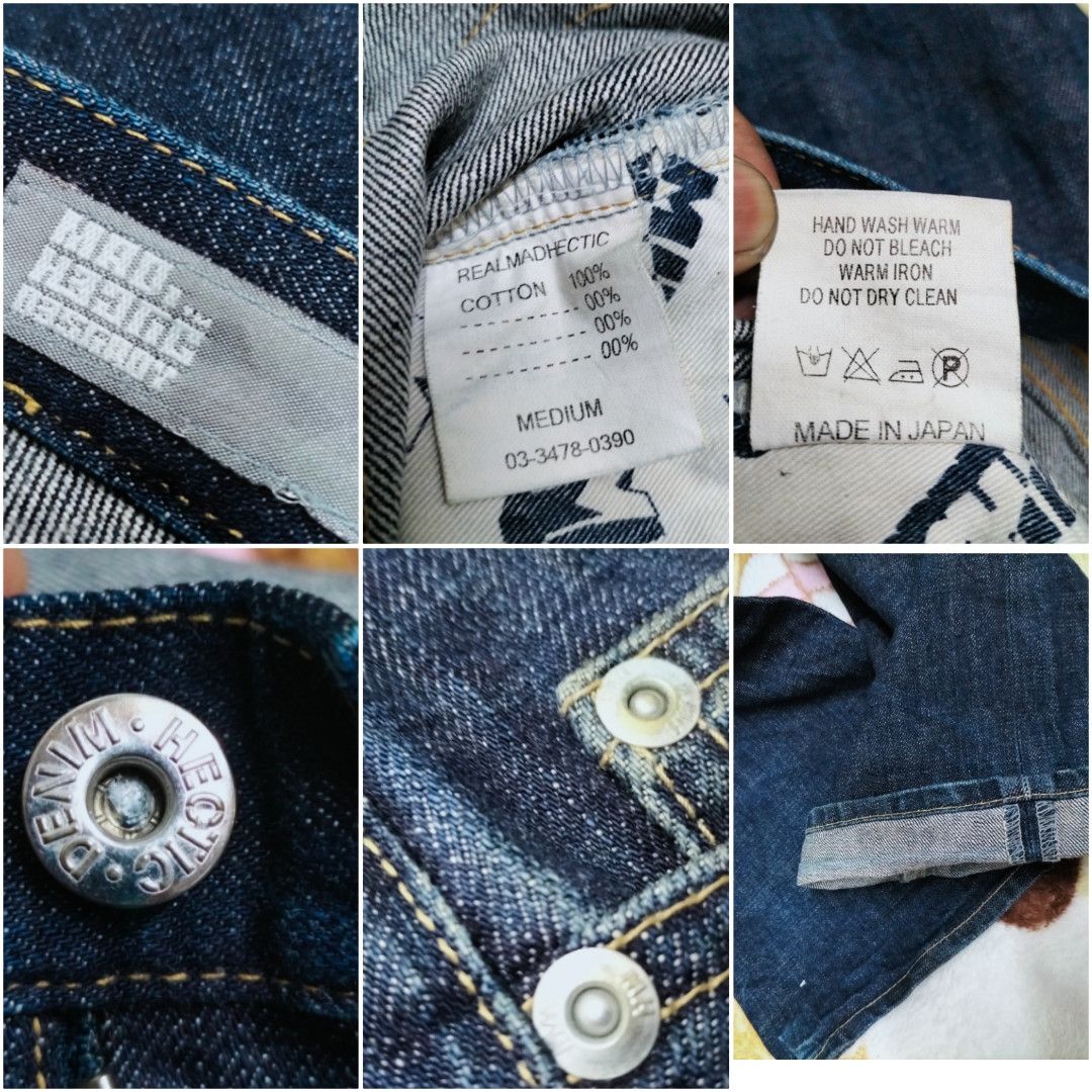 Japanese Brand Mad hectic jeans Size US 34 / EU 50 - 9 Thumbnail