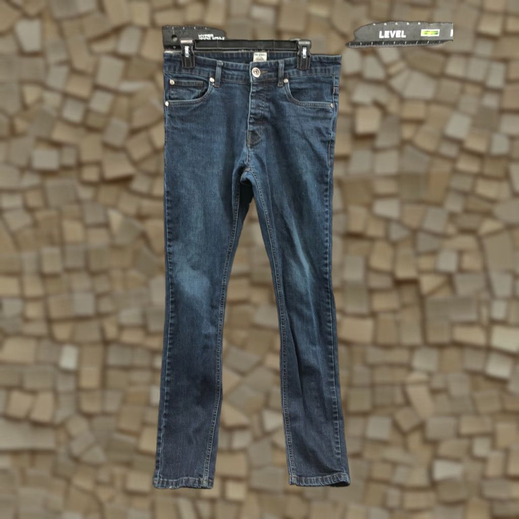 Kenzo Ze Enzo Skinny Jeans Jeans Mid Rise 32 Long Mens Blue Medium Wash 5-Pocket Denim Cotton Blend Belt Loops Zip Fly Button Fly Regular Inseam 34" Size US 32 / EU 48 - 1 Thumbnail