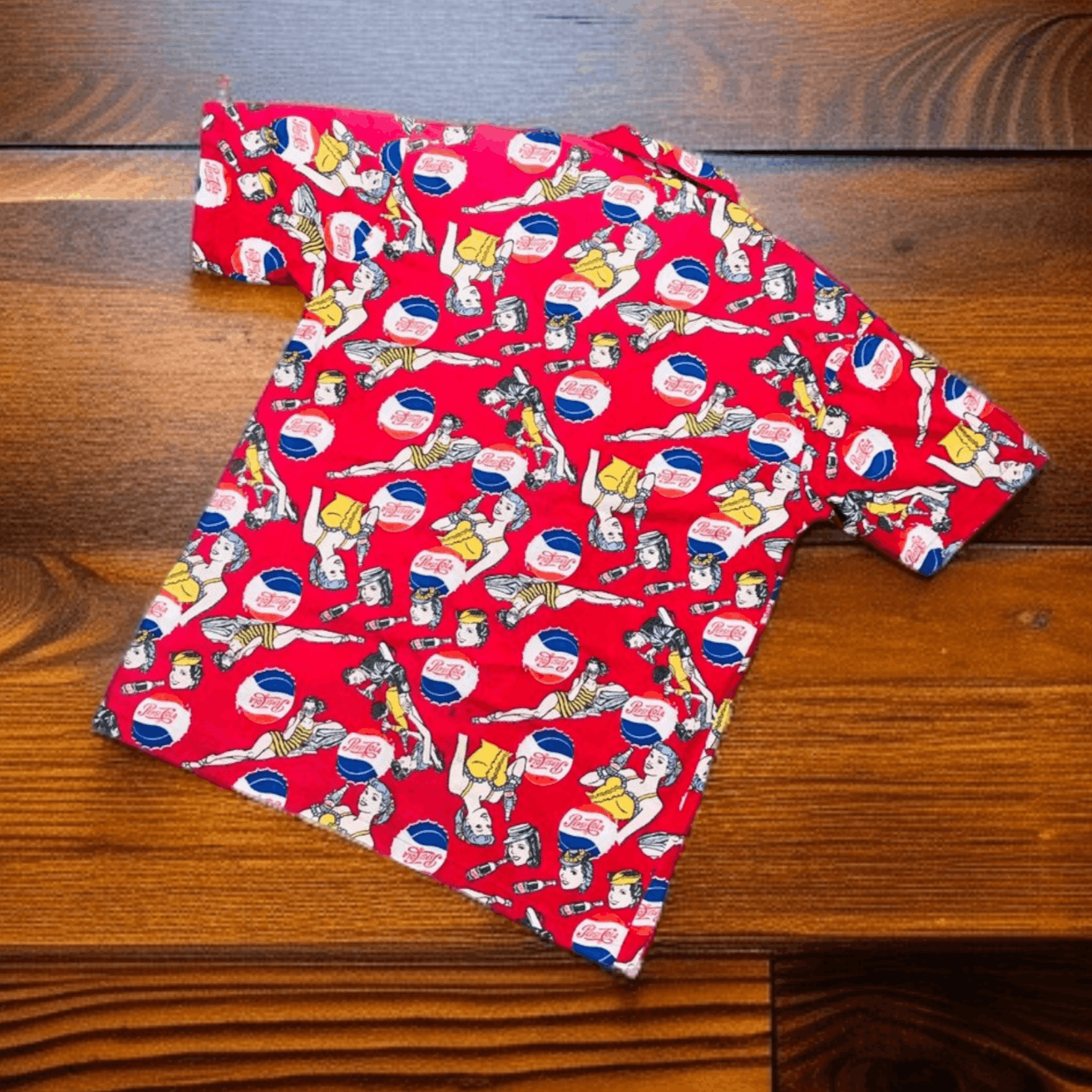 Pepsi Vintage Pepsi Cola All Over Print Button Up Shirt Size US M / EU 48-50 / 2 - 2 Thumbnail