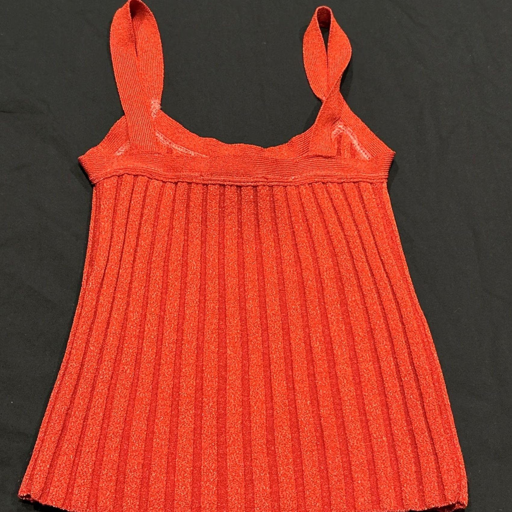 Vintage VINTAGE Knits Landing Red Tank Top Womens L Sleeveless 70s 80s Sparkle Casual Dressy Pattern Solid Size L / US 10 / IT 46 - 5 Thumbnail