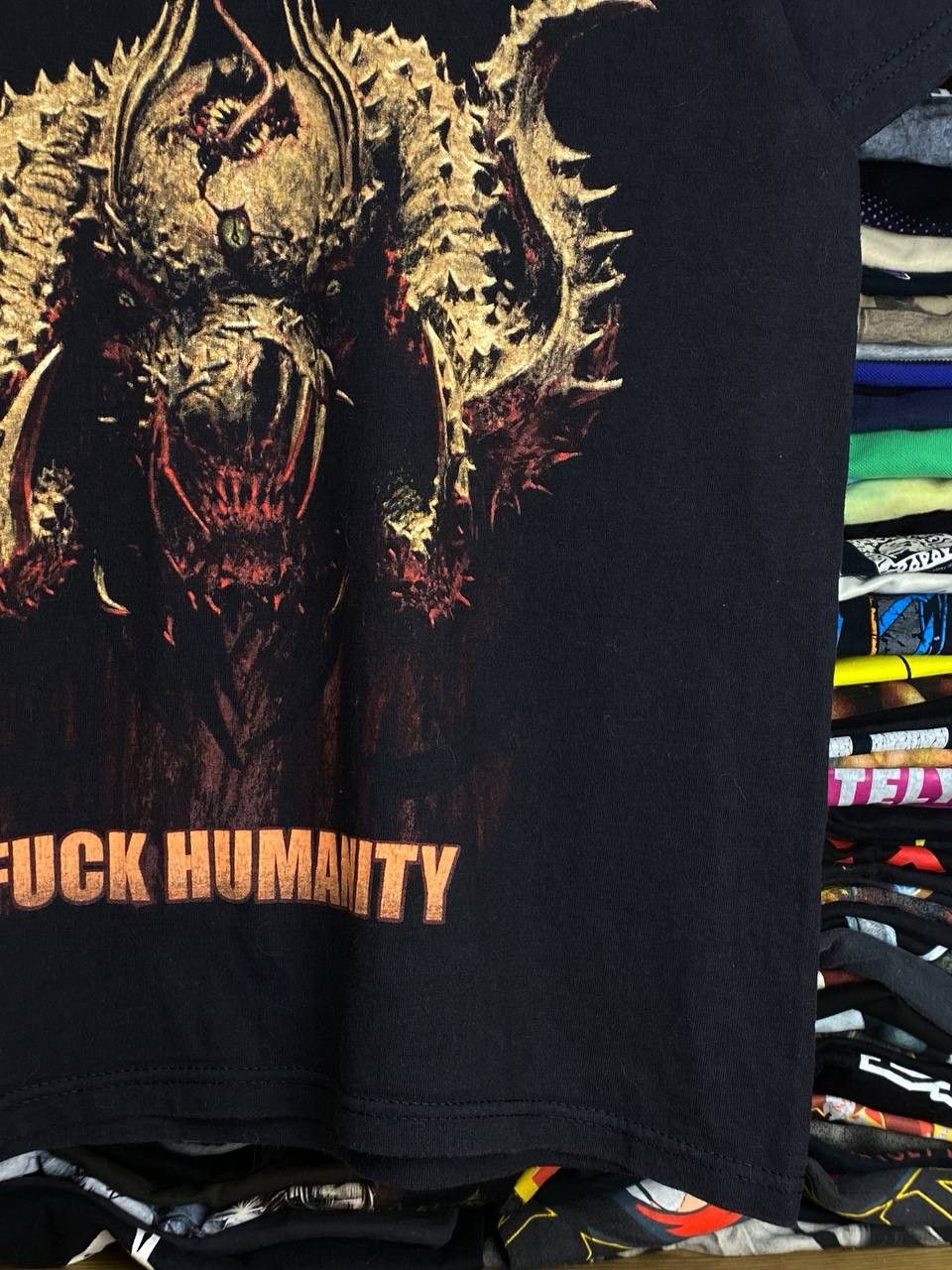 Band Tees Debauchery "Fuck Humanity" 2015 Horror Rock Band Tee Size US L / EU 52-54 / 3 - 7 Thumbnail