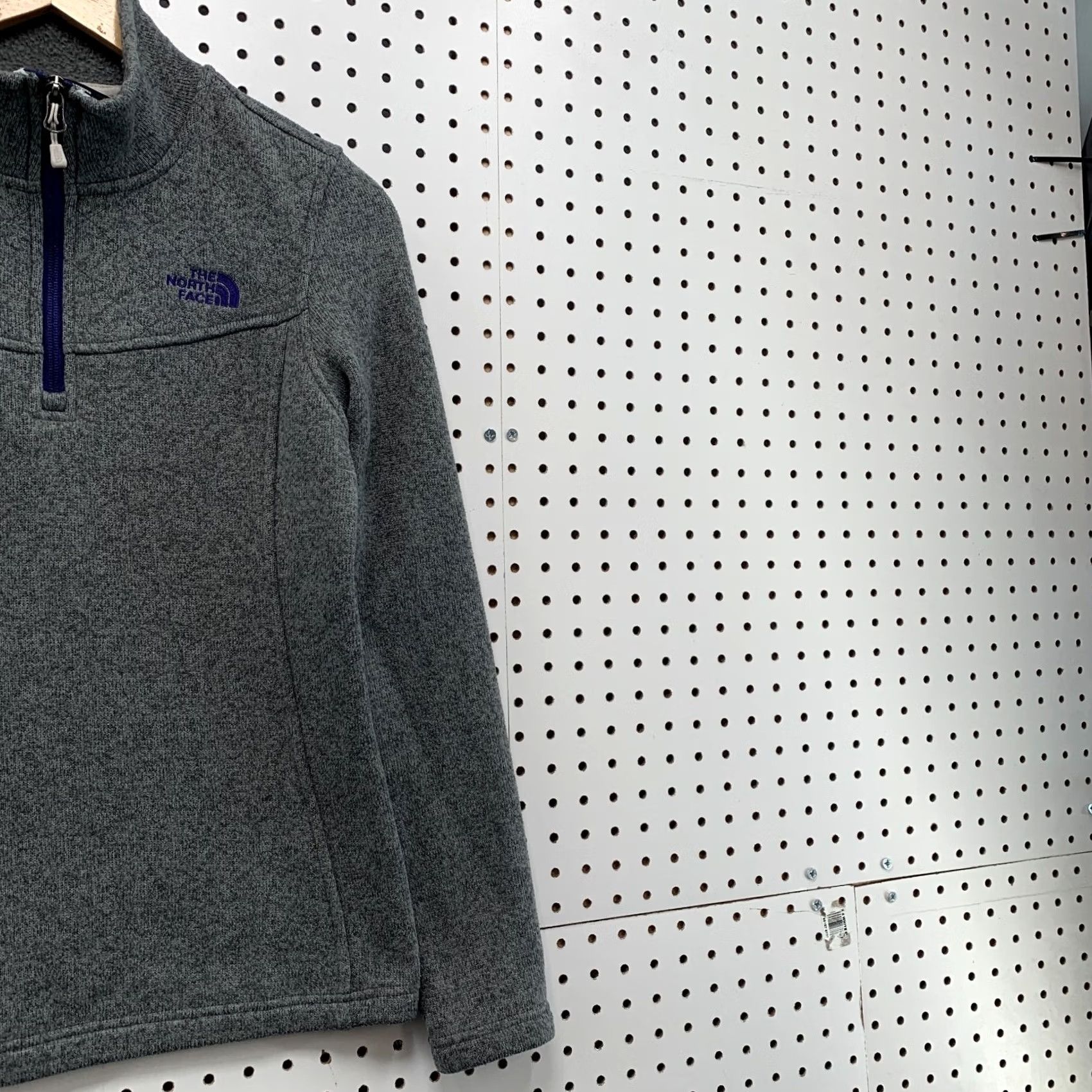 The North Face The North Face 1/4 Zip Pullover Sweater Purple Logo Womens Small Size S / US 4 / IT 40 - 4 Thumbnail