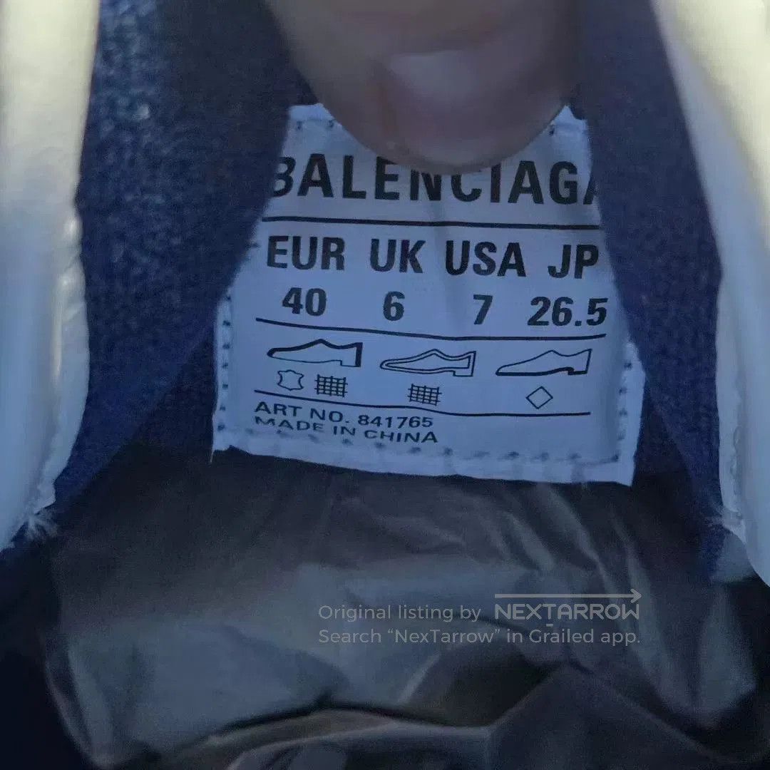Balenciaga Balenciaga Hamptons Sneakers White Blue Size 40. Size US 7 / EU 40 - 5 Thumbnail
