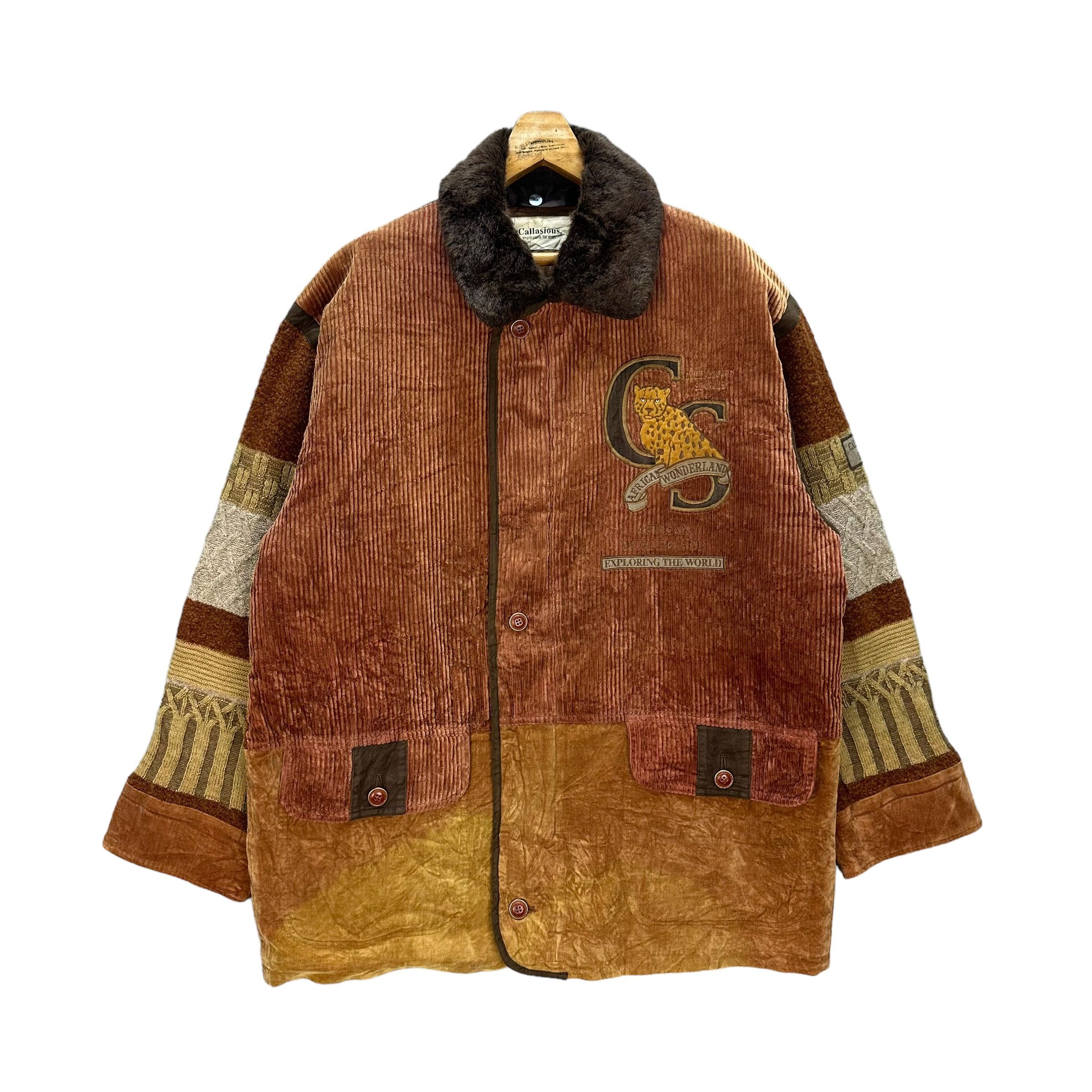 Vintage 90s CALLASIOUS SPORT EMBROIDERY LOGO HYBRID JACKET #8843-031 Size US XXL / EU 58 / 5 - 1 Thumbnail