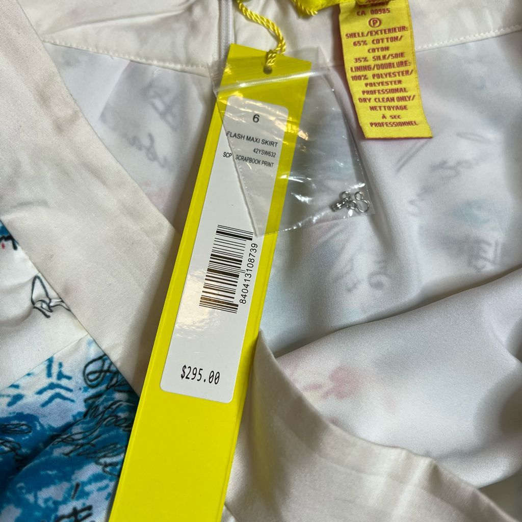 Other NWT Catherine Malandrino Flash Maxi silk blend Skirt. Size 28" / US 6 / IT 42 - 11 Thumbnail