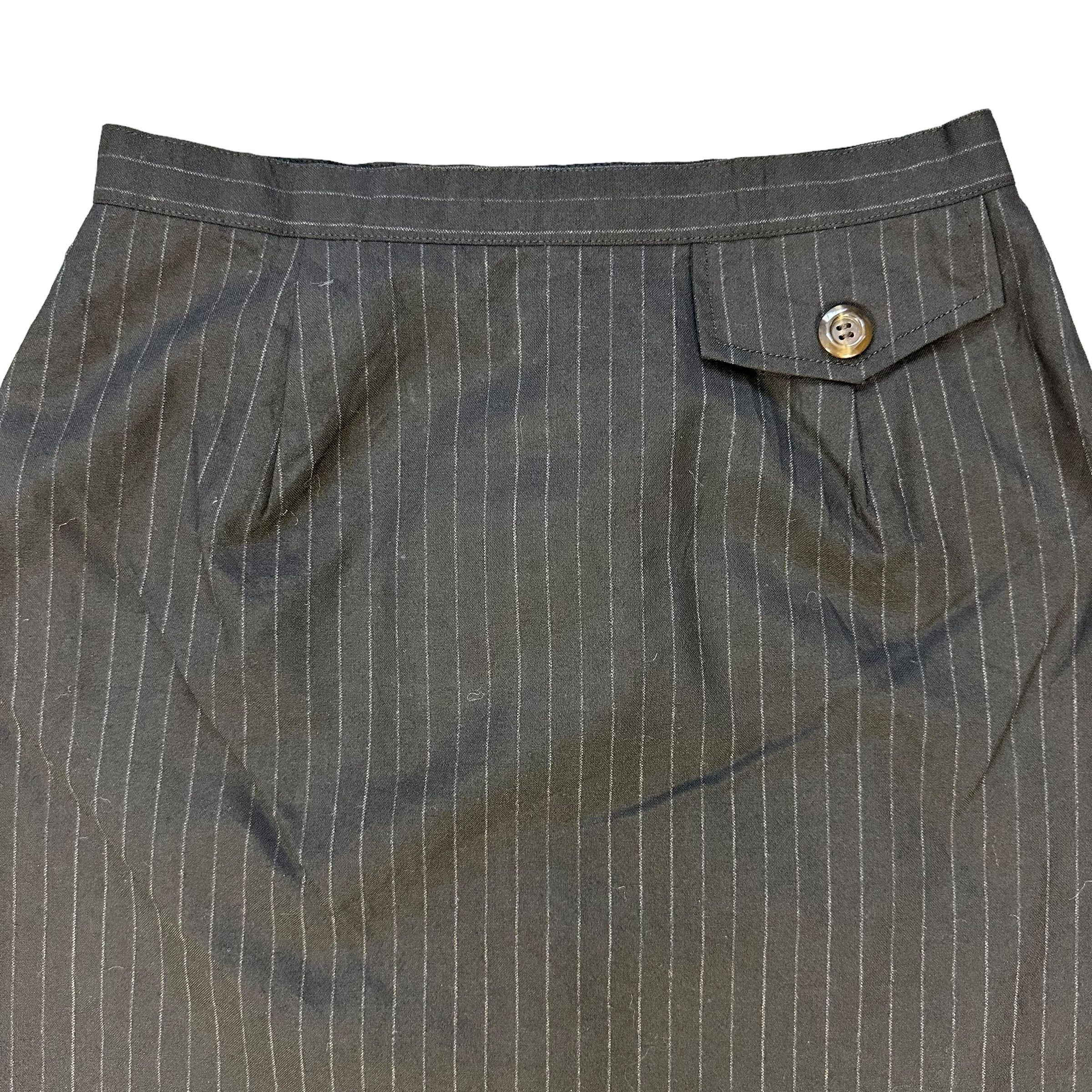 Burberry BURBERRY London Blue Label Striped Skirt Suit W24 #A44-1025 Size 24" / US 00 / IT 34 - 2 Thumbnail