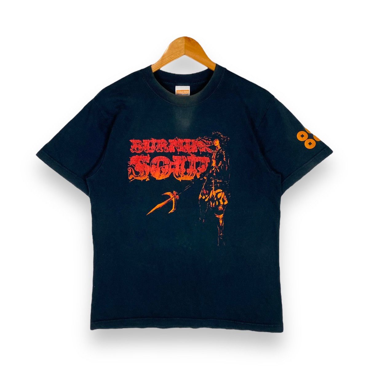 Anime × Japanese Brand × Vintage Burning Soul SENGOKU BASARA 2 Anime Game Faded Tee Size US M / EU 48-50 / 2 - 1 Thumbnail