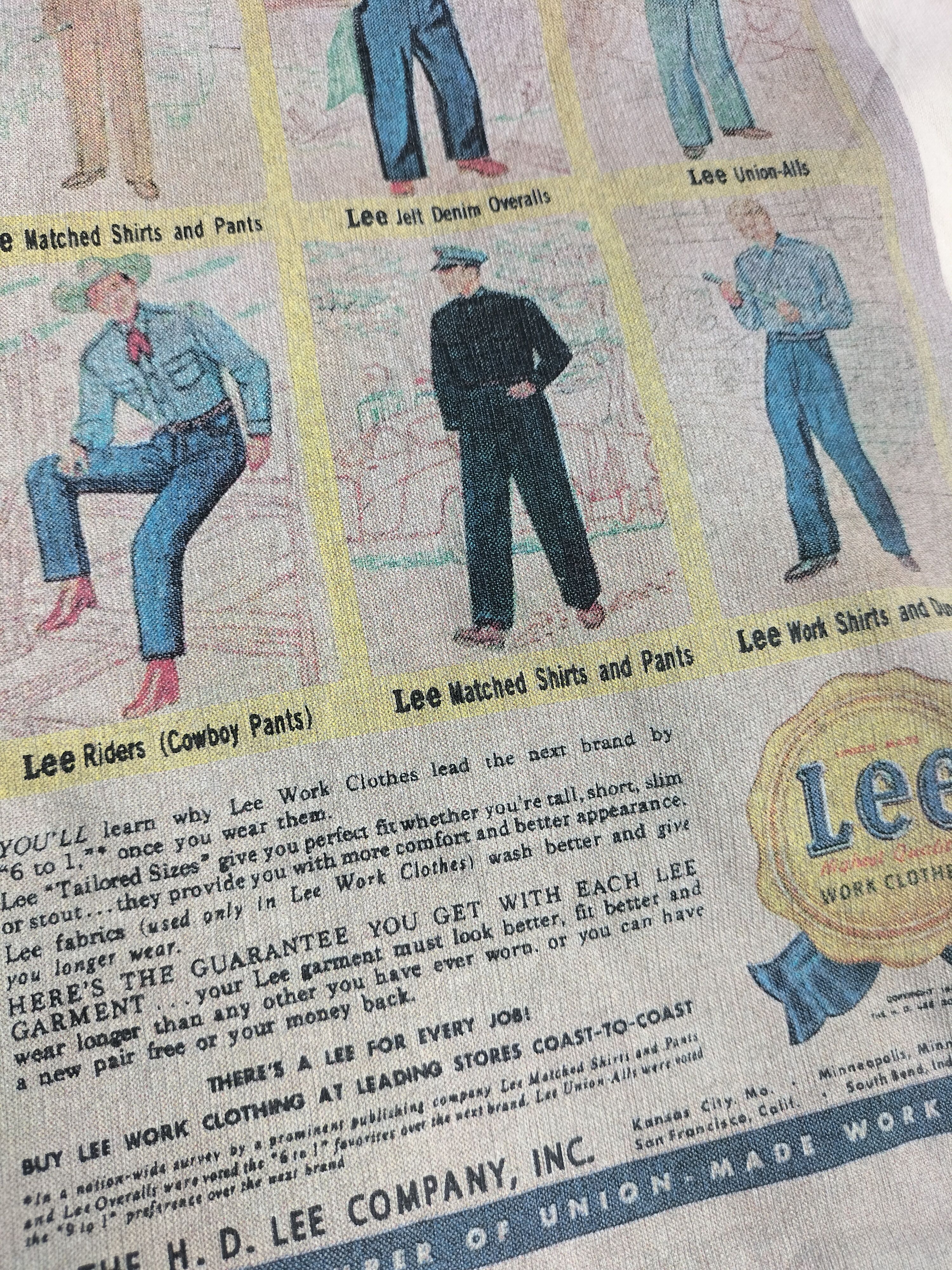 Lee × Vintage Vintage Lee Riders Workwear Anniversary Tshirts cowboy Size US L / EU 52-54 / 3 - 6 Thumbnail