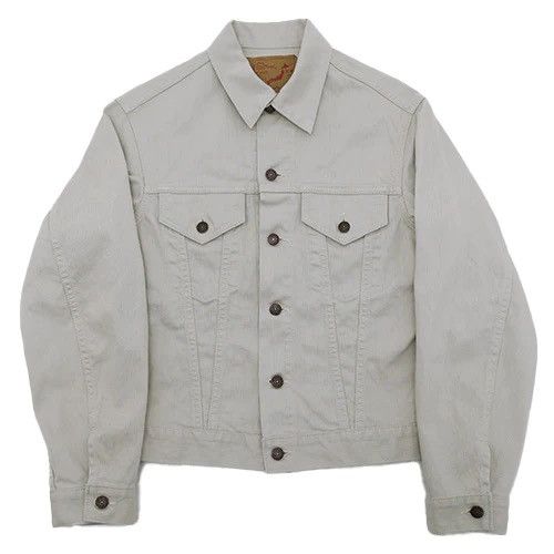 image of Orslow Type 3 1960's Cotton Pique Jacket In Cream in White, Men's (Size Small)