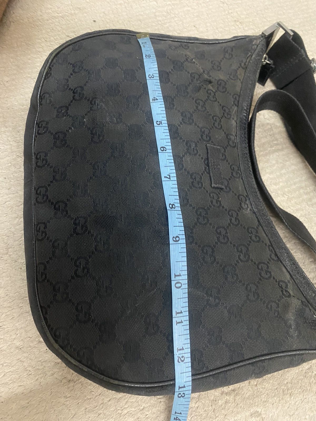 Gucci Vintage Black Monogram Gucci Crossbody Size ONE SIZE - 15 Thumbnail