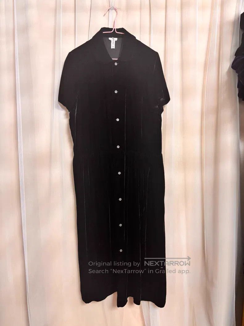 Comme des Garcons Comme des Garcons Black Velvet Dress Size S / US 4 / IT 40 - 3 Thumbnail