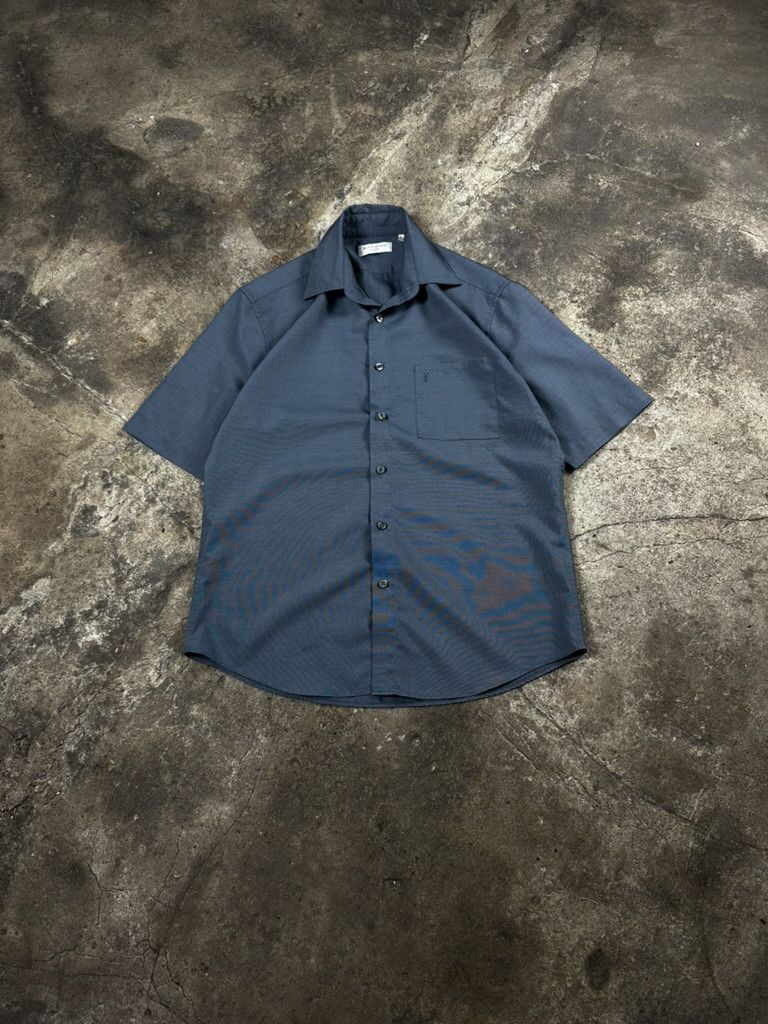 Yves Saint Laurent Vintage Yves Siant Laurent YSL Short Sleeve Shirt Size US M / EU 48-50 / 2 - 1 Thumbnail