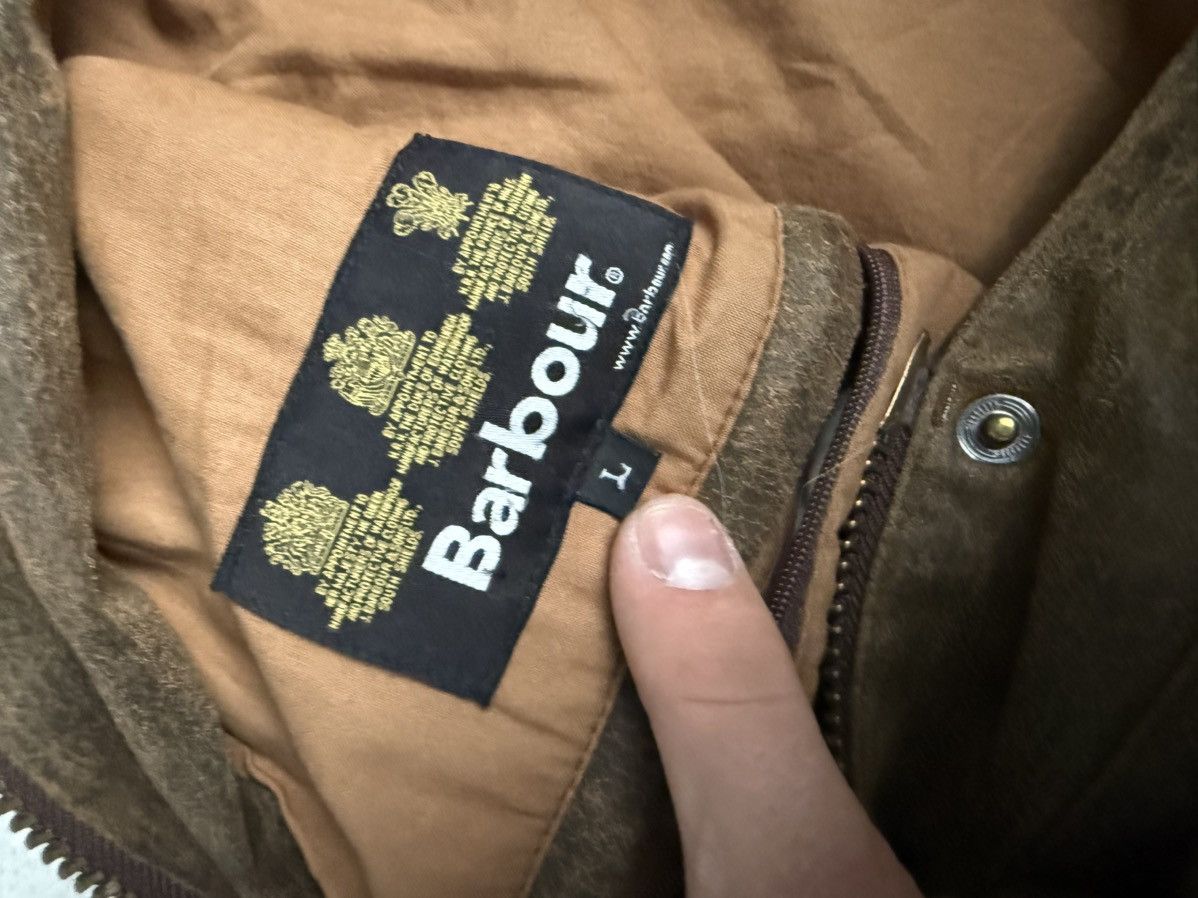 Barbour × Genuine Leather Vintage Barbour Leather Jacket Size US L / EU 52-54 / 3 - 7 Thumbnail