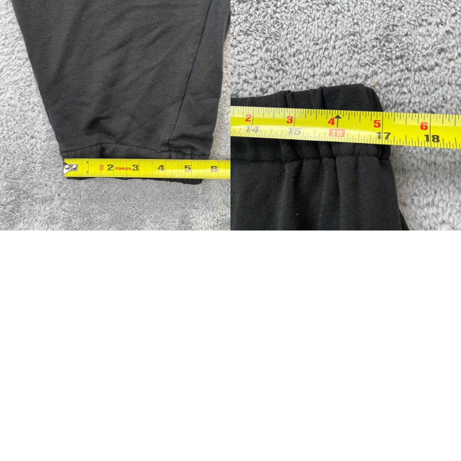 J. Jill J. Jill Sweatpants Womens Large Petite Black Pure Luxe Terry Lined Tapered Leg Pants Winter Spring Summer Fashion City Preppy - Womens Size 36" / US 14 / IT 50 - 8 Thumbnail