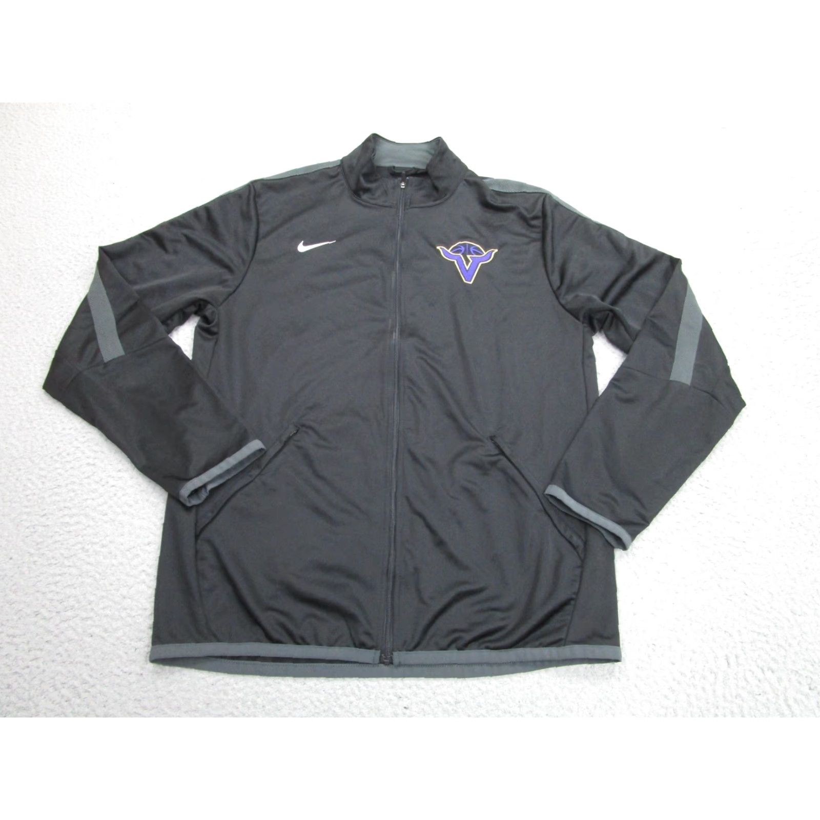 Nike Nike Jacket Mens M Black Full Zip Basketball Warm Up Pockets Zipped Pockets Lightweight Track Jacket Casual Activewear 90s Valencia Santa Clarita Size US M / EU 48-50 / 2 - 2 Thumbnail