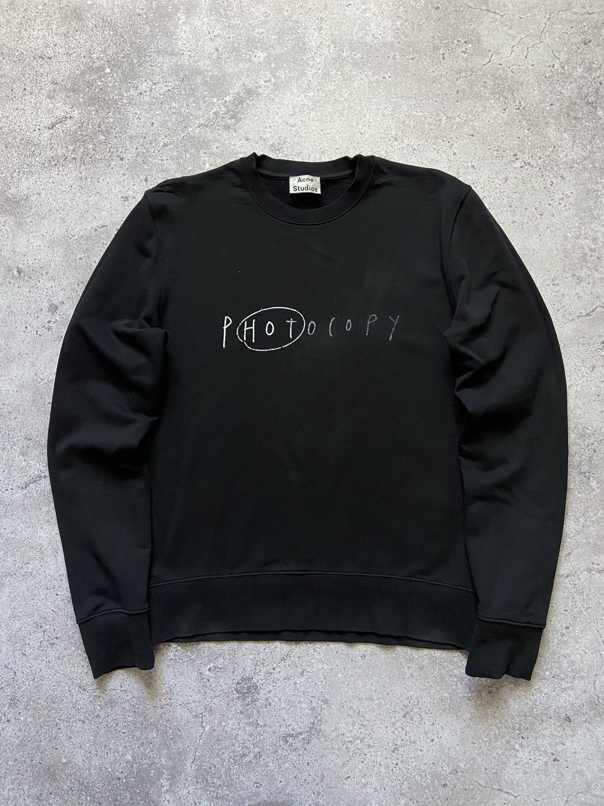 Acne Studios Acne Studios “Photocopy” Casey Slogan Sweatshirt/Crewneck Size US S / EU 44-46 / 1 - 1 Thumbnail