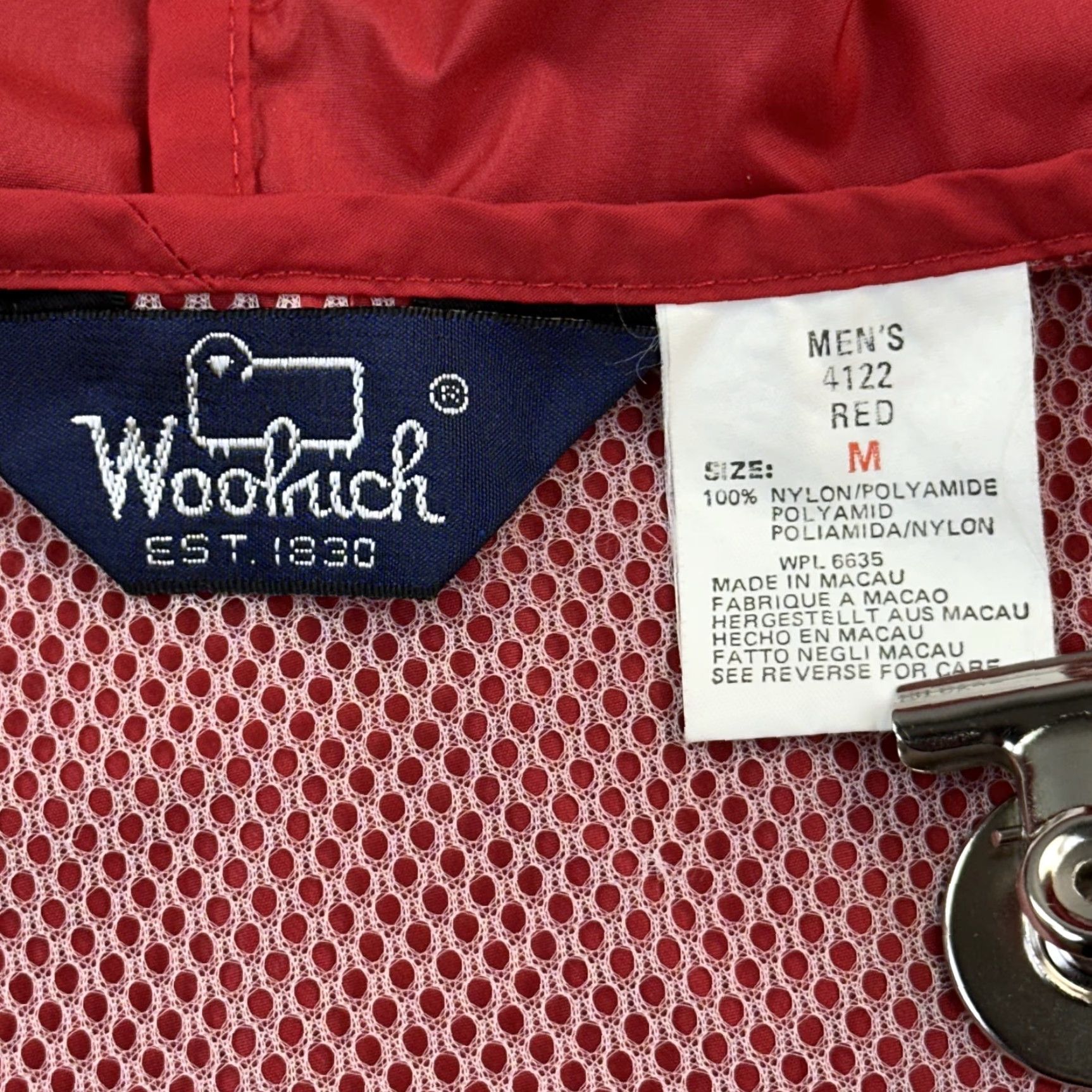 Vintage VINTAGE Woolrich Jacket Mens M Red 1/2 Zip Anorak Hiking 90s Woolen Mills Size US M / EU 48-50 / 2 - 5 Thumbnail
