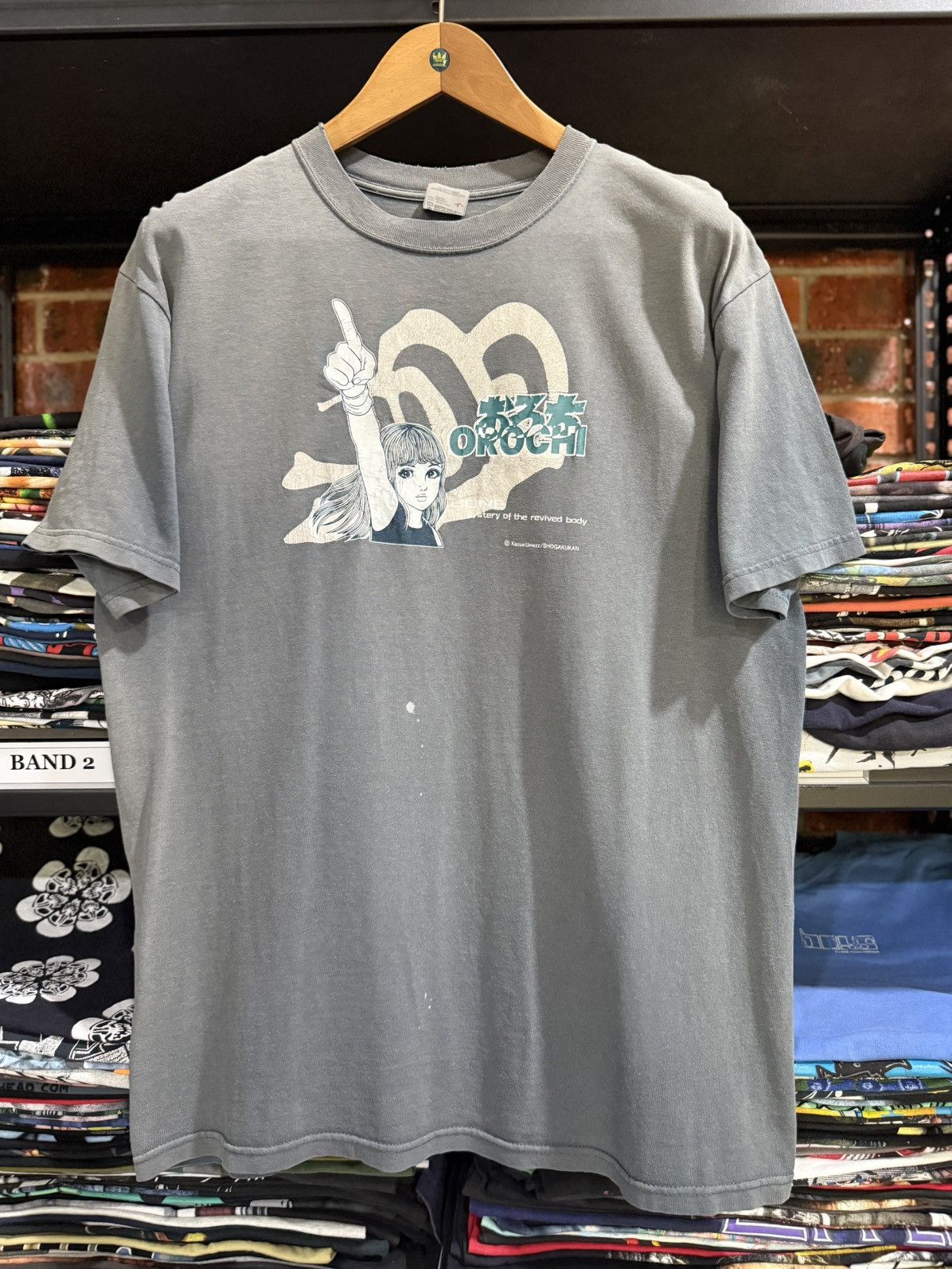 Thrashed Vintage Anime Orochi Bone The Mystery Sun Faded Tee