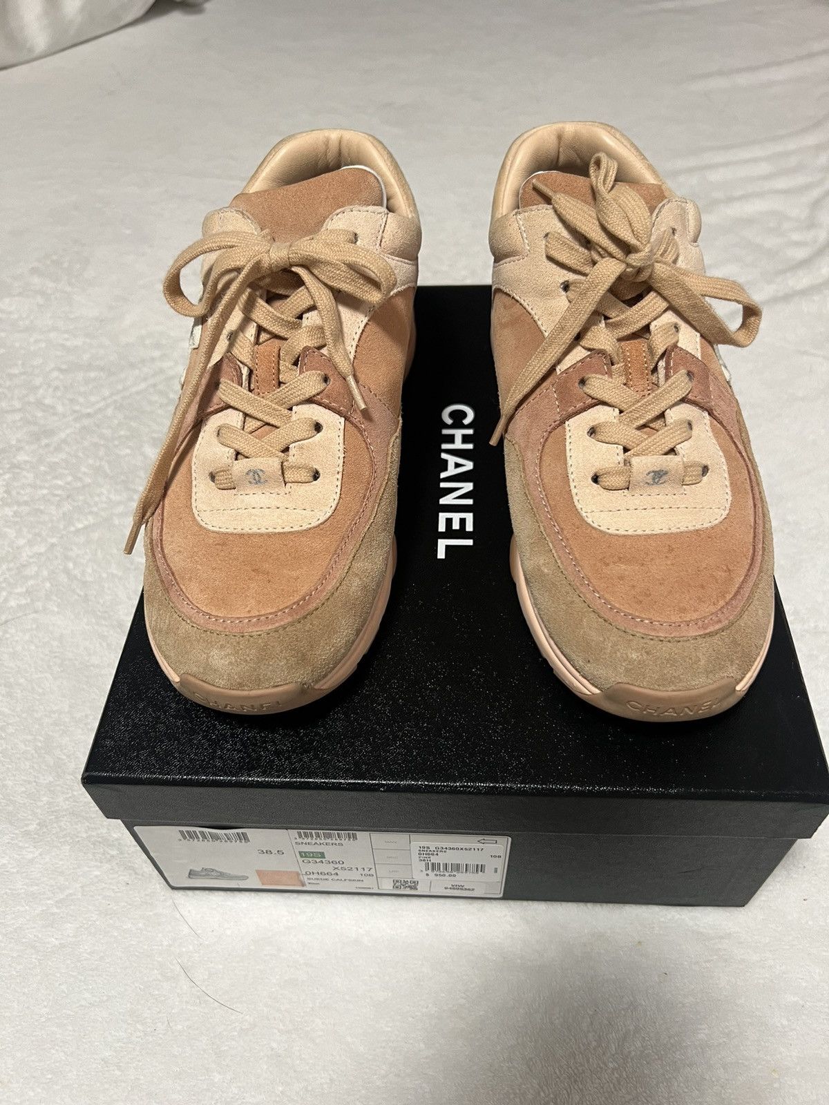 Chanel Suede Calfskin Sneaker 'Pink'