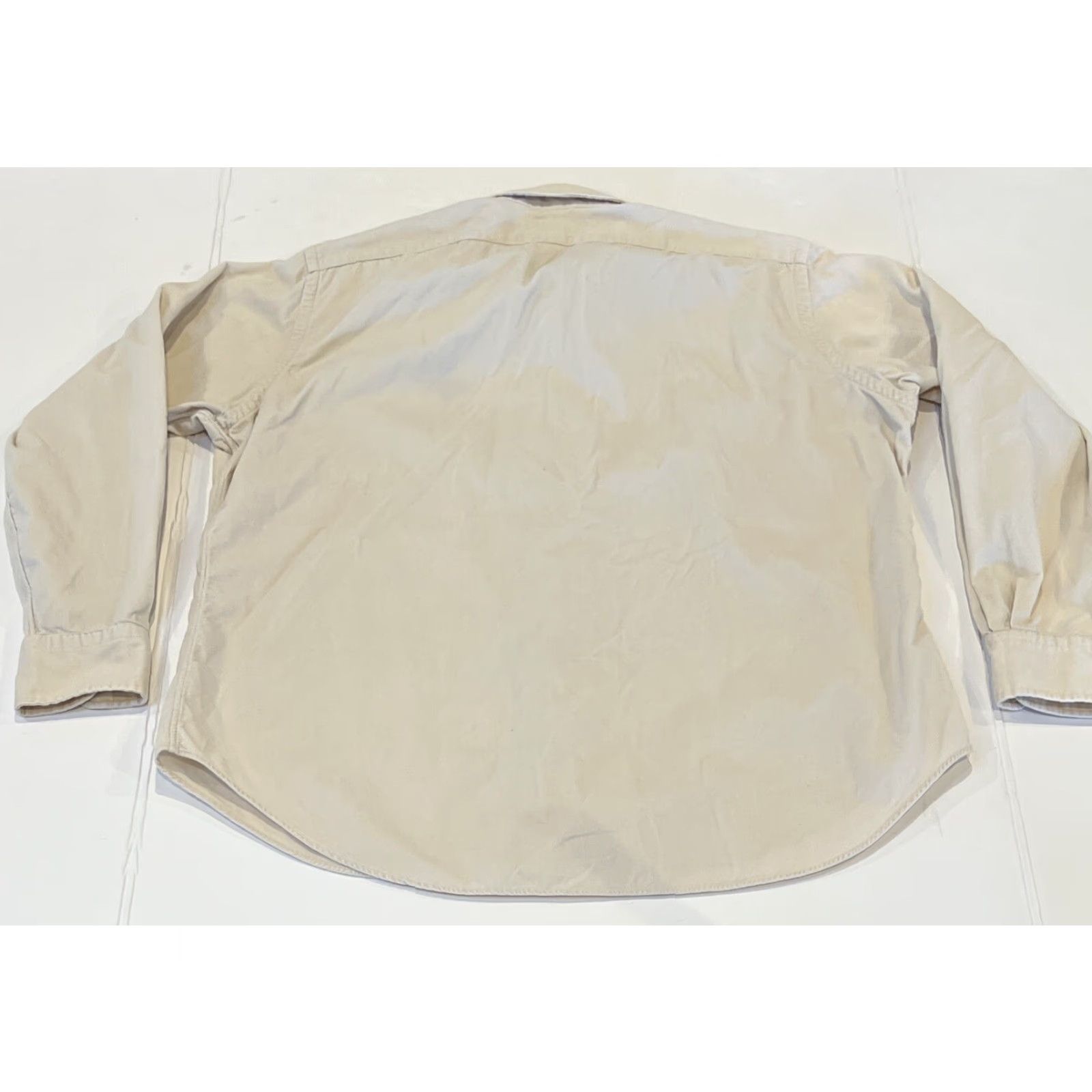 Polo Ralph Lauren VINTAGE Polo Ralph Lauren Shirt Men’s L Ivory Corduroy Equestrian Lowell Classic Fit Size US L / EU 52-54 / 3 - 6 Thumbnail