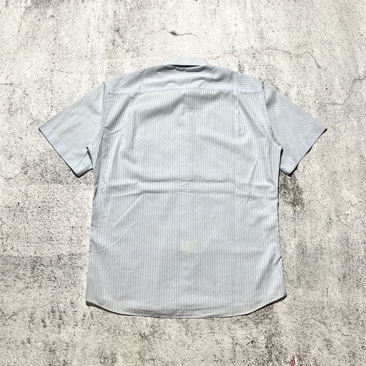 Givenchy 1990s Vintage Givenchy Men Stripe Pocket Shirt Blue Luxury Size US XL / EU 56 / 4 - 10 Thumbnail