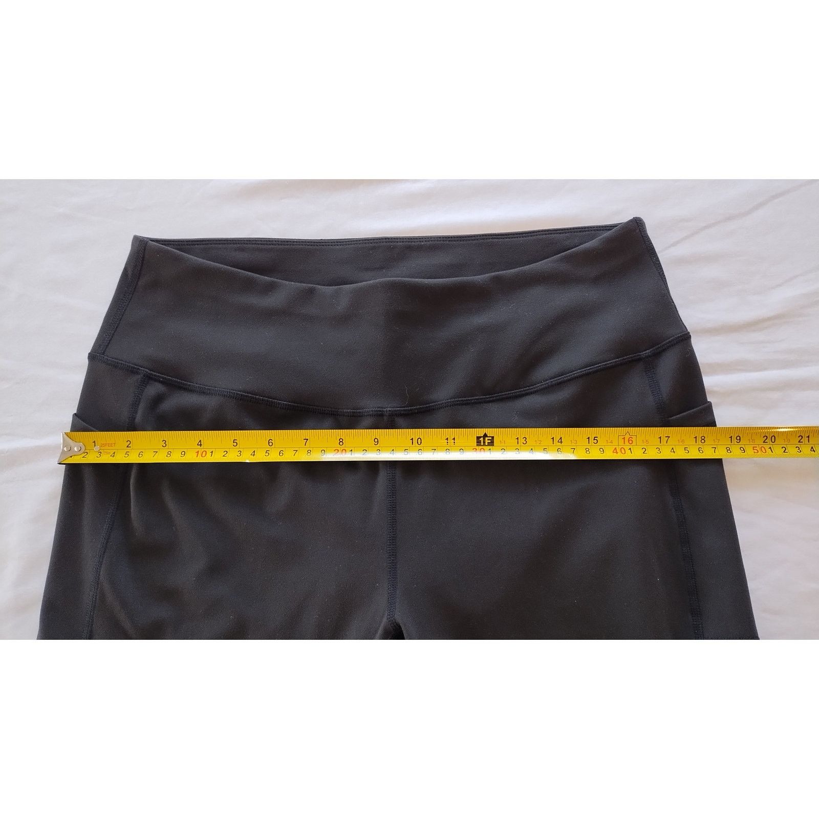 Other Women Compressive Leggings Wide Flat Waistband Black Sz 2XL Size 37" - 8 Thumbnail