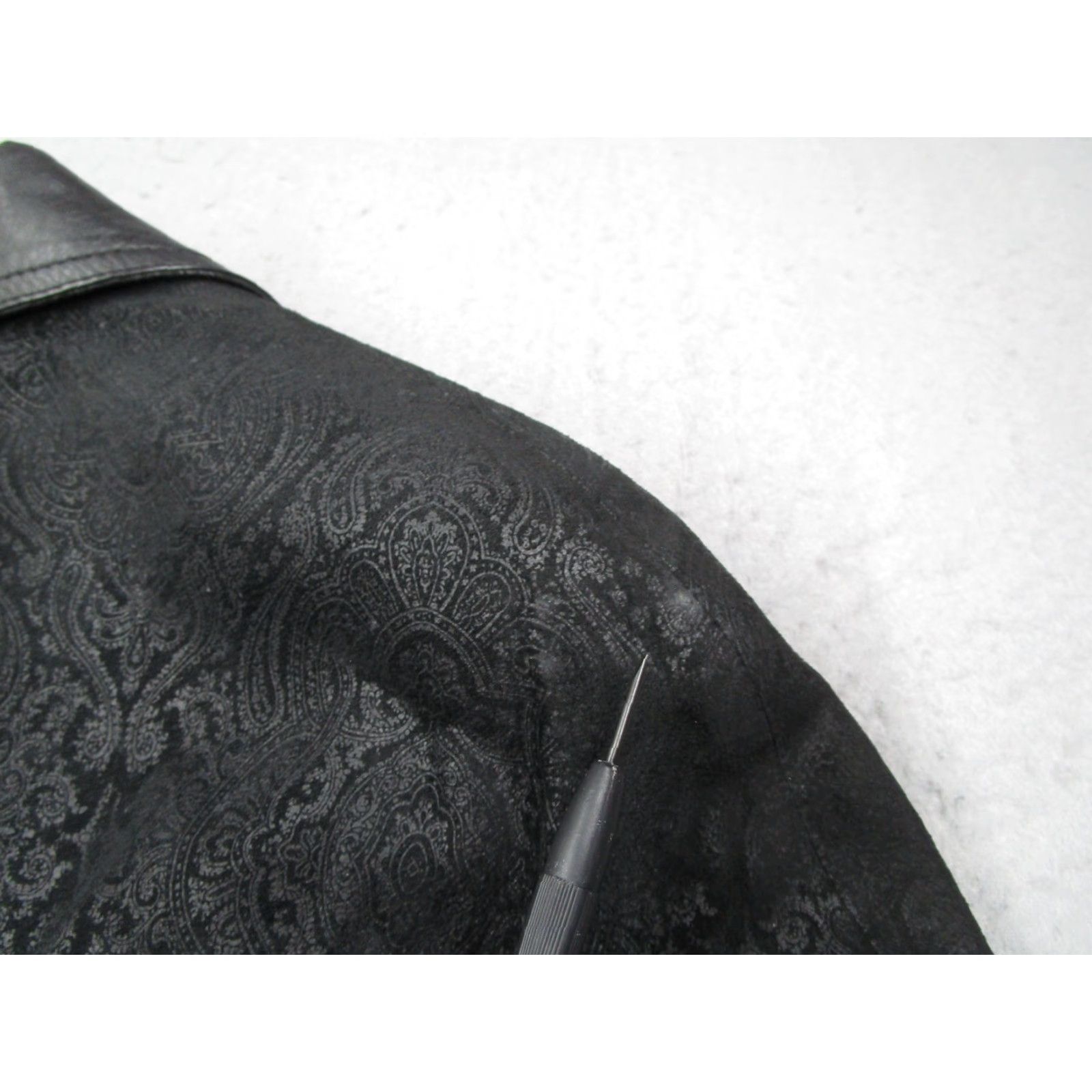 Vintage VINTAGE Winlit Leather Coat Womens Medium Black Embroidered Long Jacket 90s Size M / US 6-8 / IT 42-44 - 5 Thumbnail