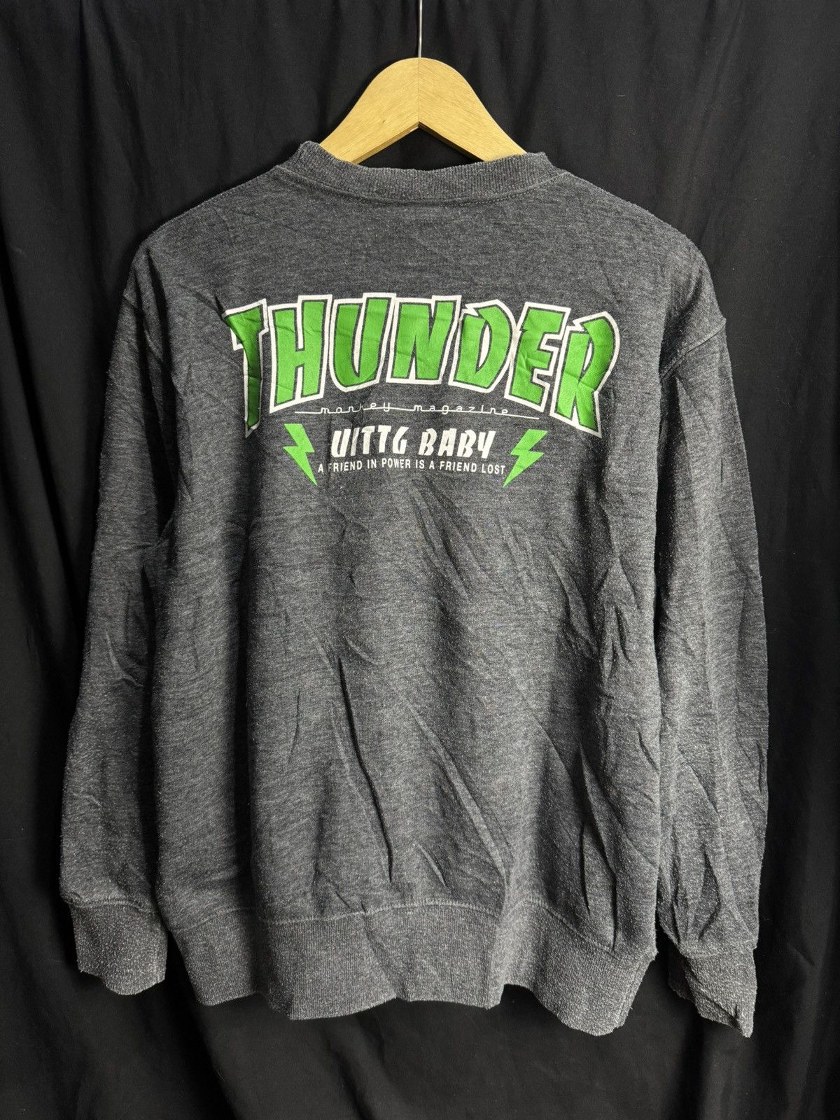 Hysteric Glamour Japanese Thunder SK8 UITTG Sweatshirt Thrasher Styled Size US L / EU 52-54 / 3 - 2 Thumbnail
