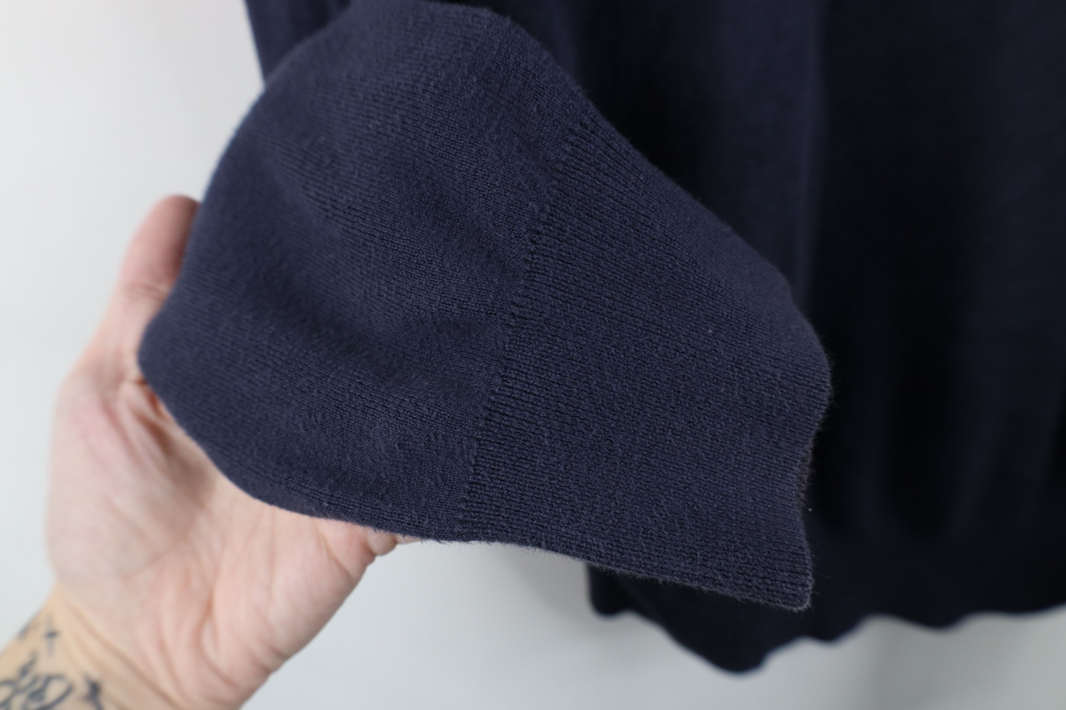 Ralph Lauren Vintage 90s Ralph Lauren Cotton Knit V-Neck Sweater Blue Size US M / EU 48-50 / 2 - 7 Thumbnail