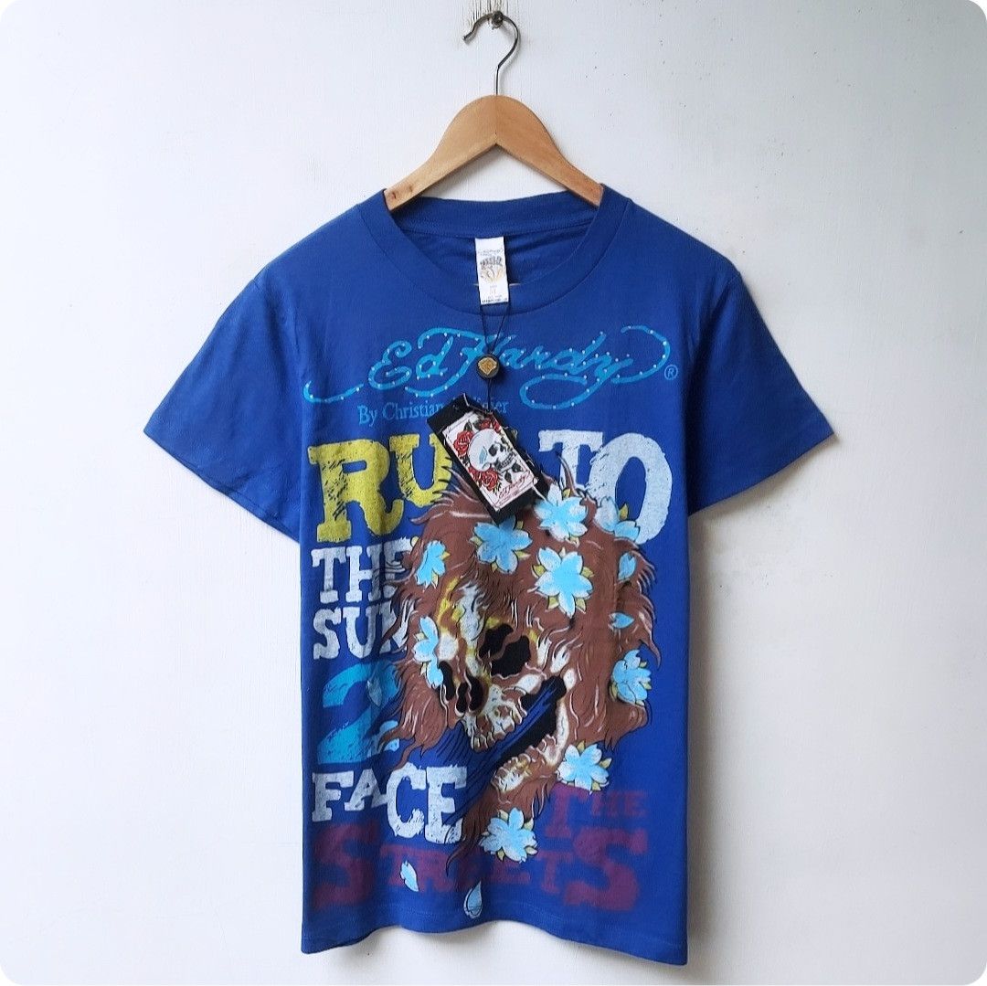 Christian Audigier × Ed Hardy Ed Hardy By Christian Audigier Allover Print T-shirt Size US M / EU 48-50 / 2 - 1 Thumbnail