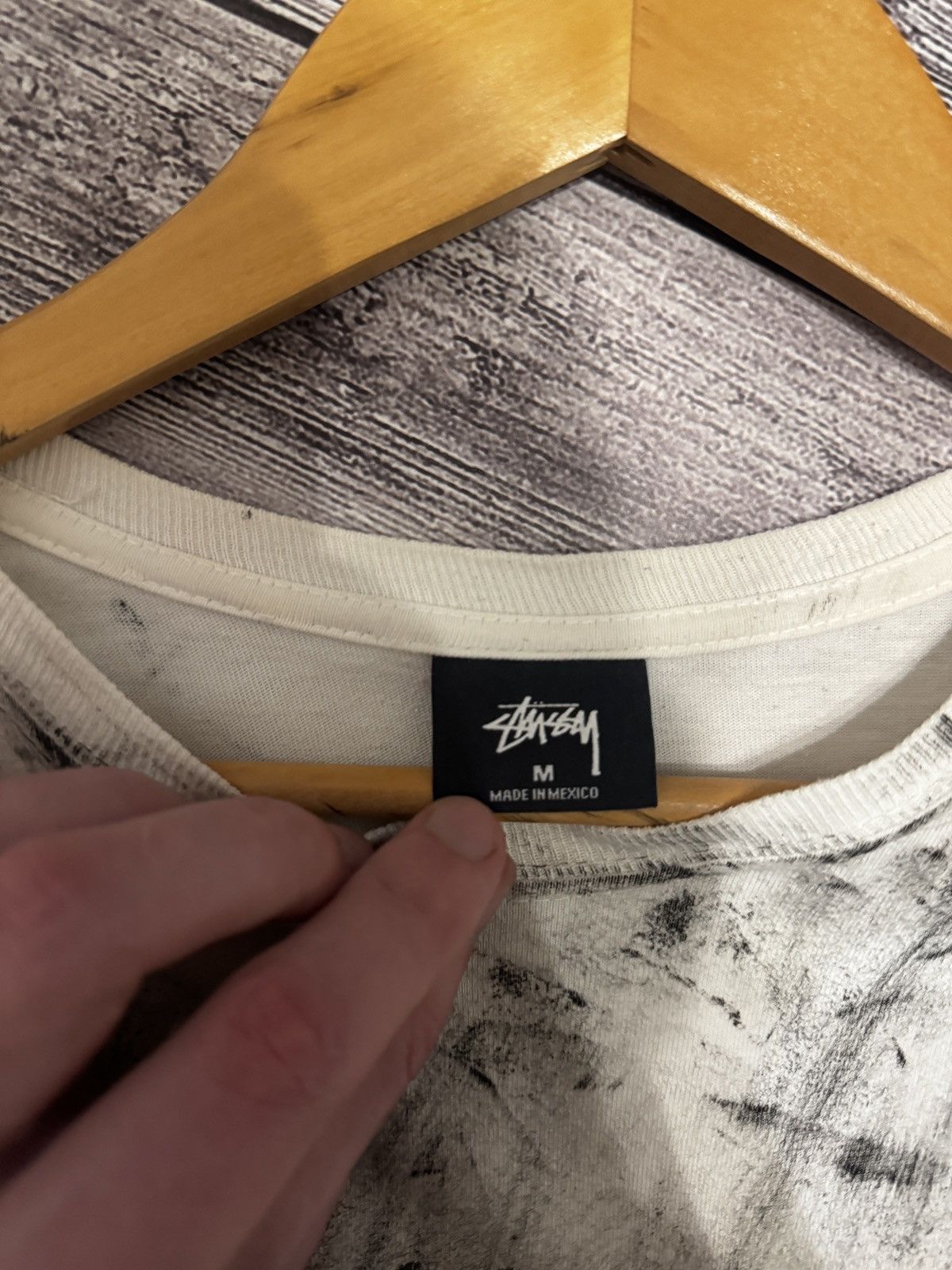 Stussy Stussy Custom Graphic T Shirt White Black Size M Size US M / EU 48-50 / 2 - 4 Thumbnail