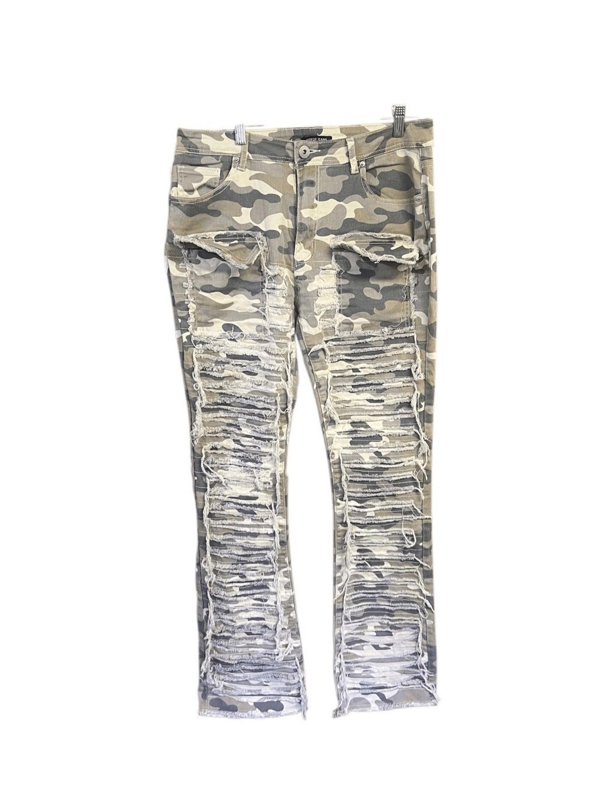 Designer RED FOX WOMEN'S STACKED TWILL PANTS (KHAKI CAMO) Sz XL Size 40" / US 18 - 1 Thumbnail