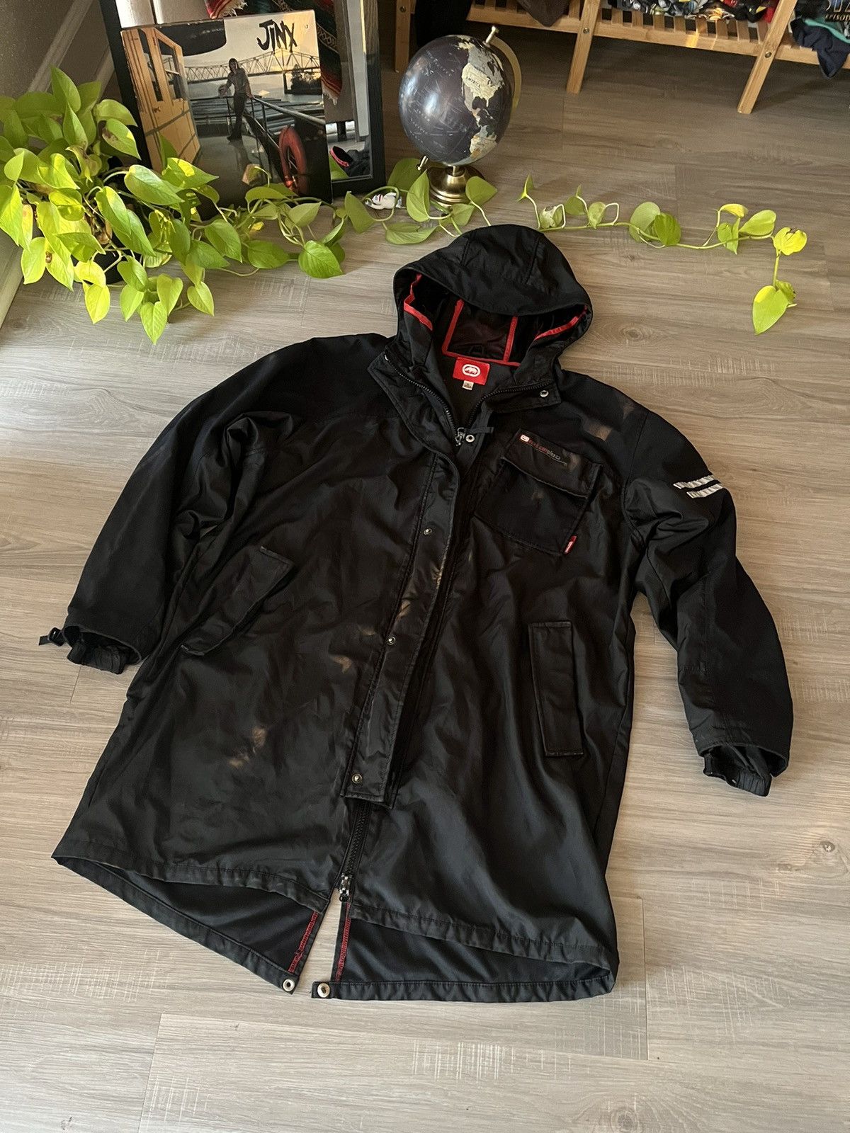 image of Ecko Unltd x Vintage Y2K Ecko Complex Tactical Parka in Black, Men's (Size XL)