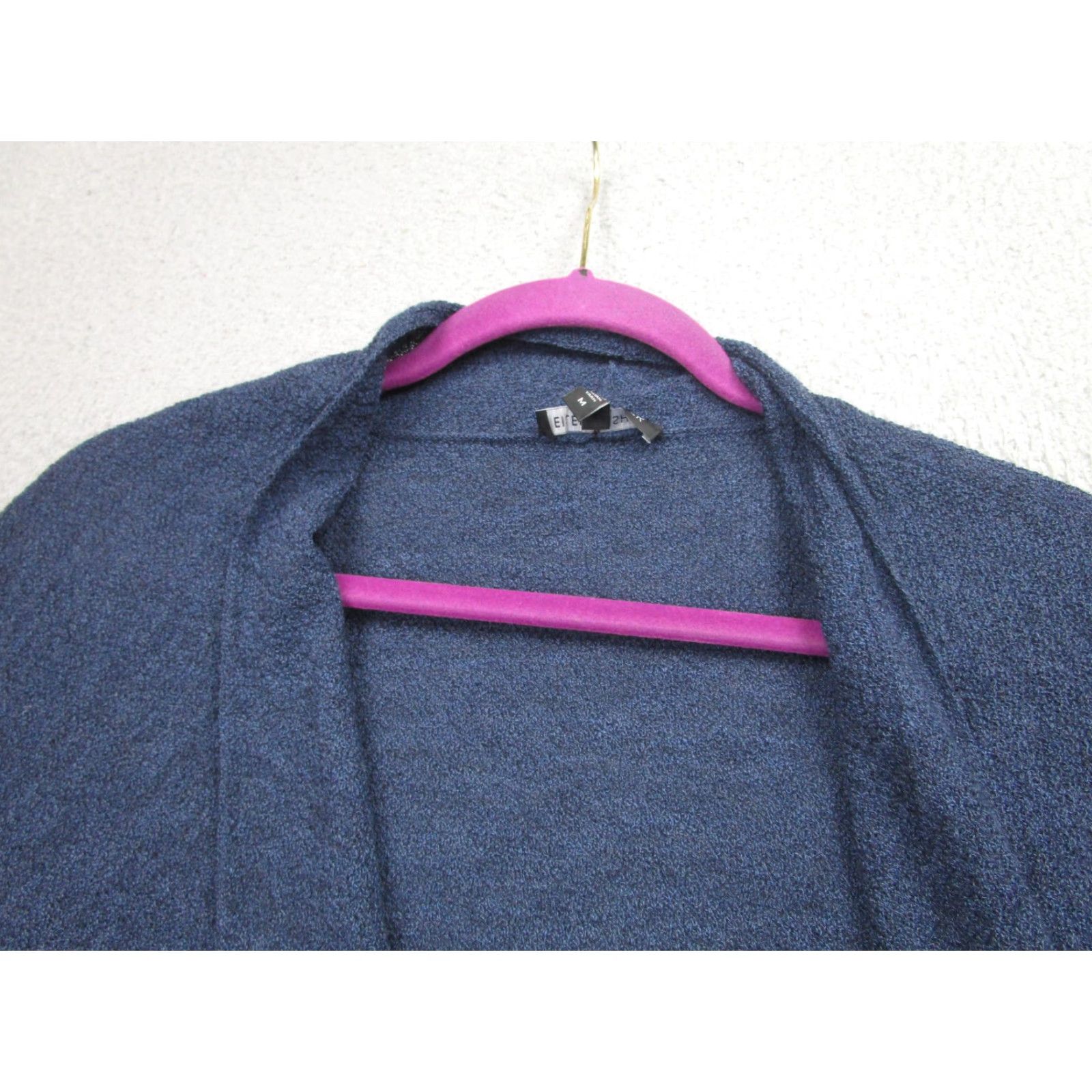 Eileen Fisher Eileen Fisher Cardigan Women Adult Medium Blue Wool Open-Front Draped Knit Womens Size M / US 6-8 / IT 42-44 - 3 Thumbnail