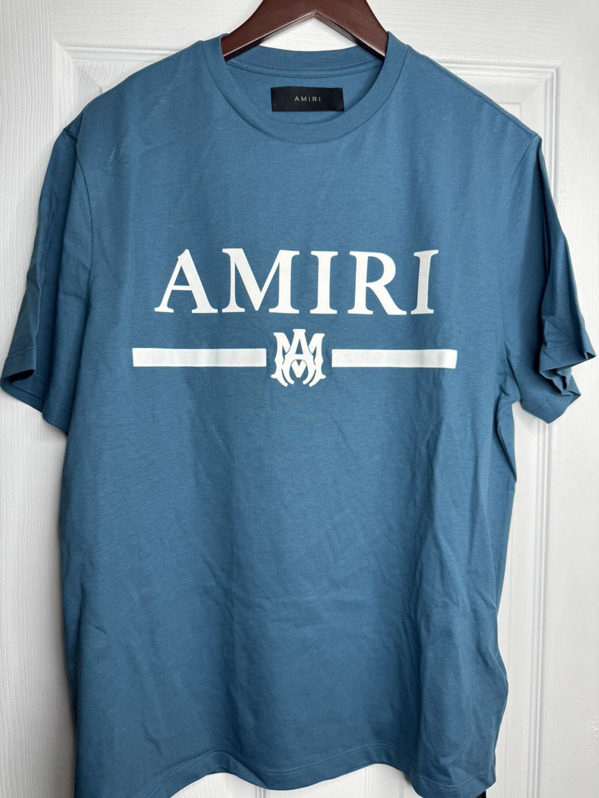 Amiri Amiri bar logo tee teal Size US M / EU 48-50 / 2 - 1 Thumbnail