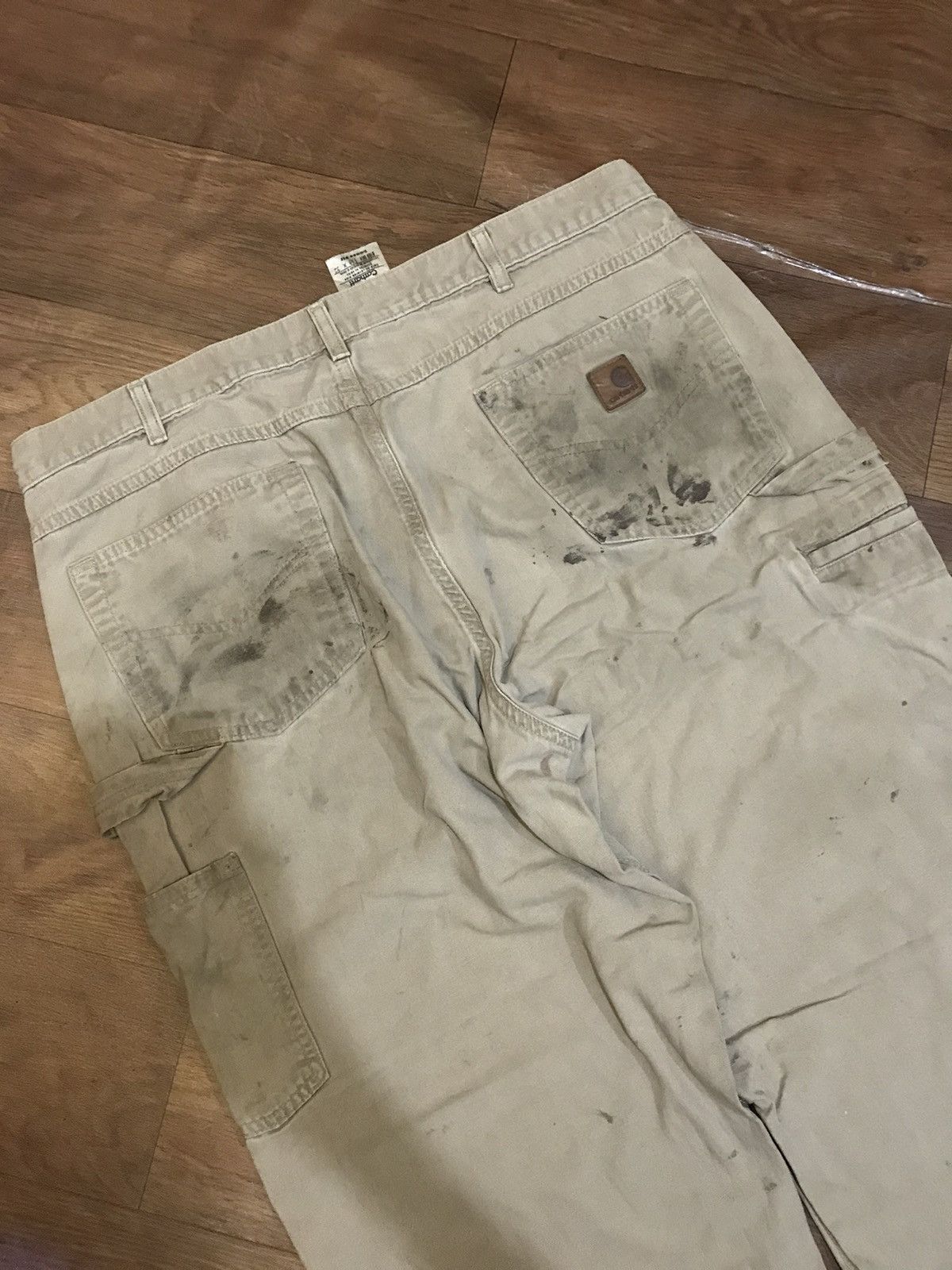 Carhartt × Vintage Carhartt Carpenter Pants Distressed Faded Brown 38x32 Size US 38 / EU 54 - 3 Thumbnail