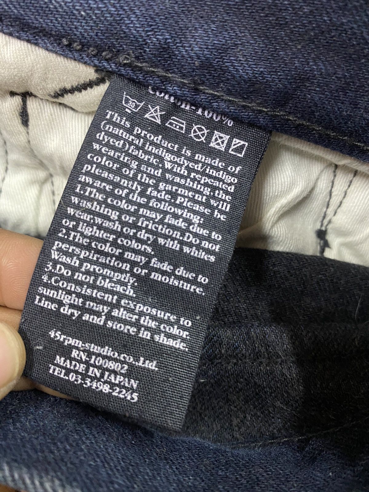 45rpm × Indigo × Japanese Brand Vintage Japanese Brand 45Rpm Indigo Denim Size US 30 / EU 46 - 6 Thumbnail