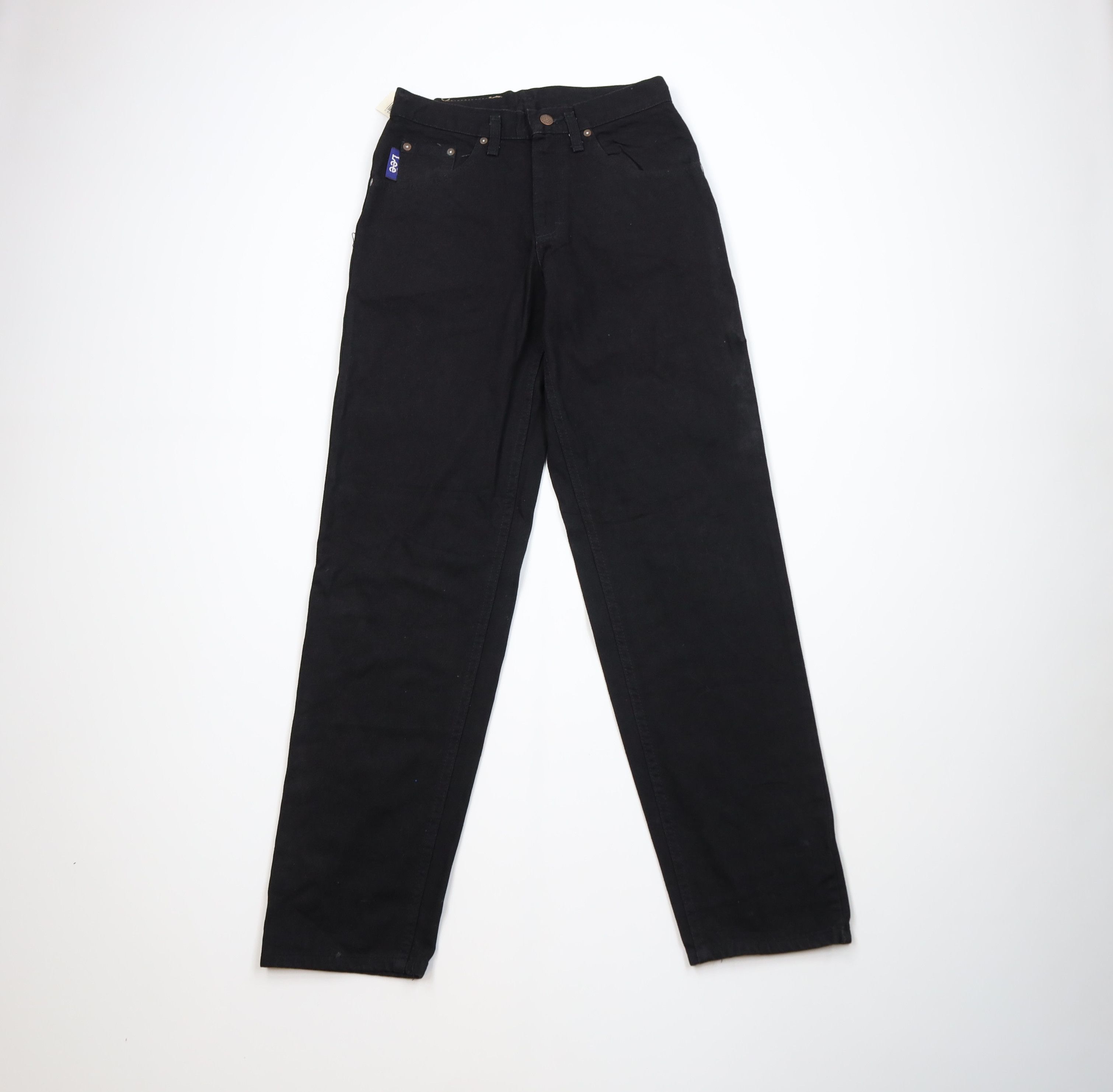 Lee Deadstock Vintage 90s Lee Tapered Leg Denim Jeans Black USA Size US 28 / EU 44 - 1 Thumbnail