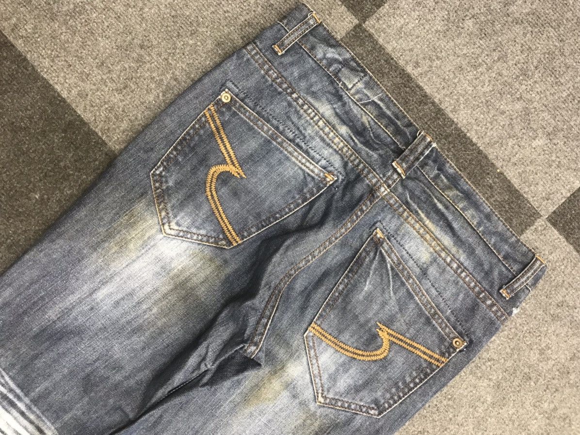 Japanese Brand 💥SICK💥semantic design Biker Style Sick Fades Denim F225 Size US 31 - 20 Thumbnail