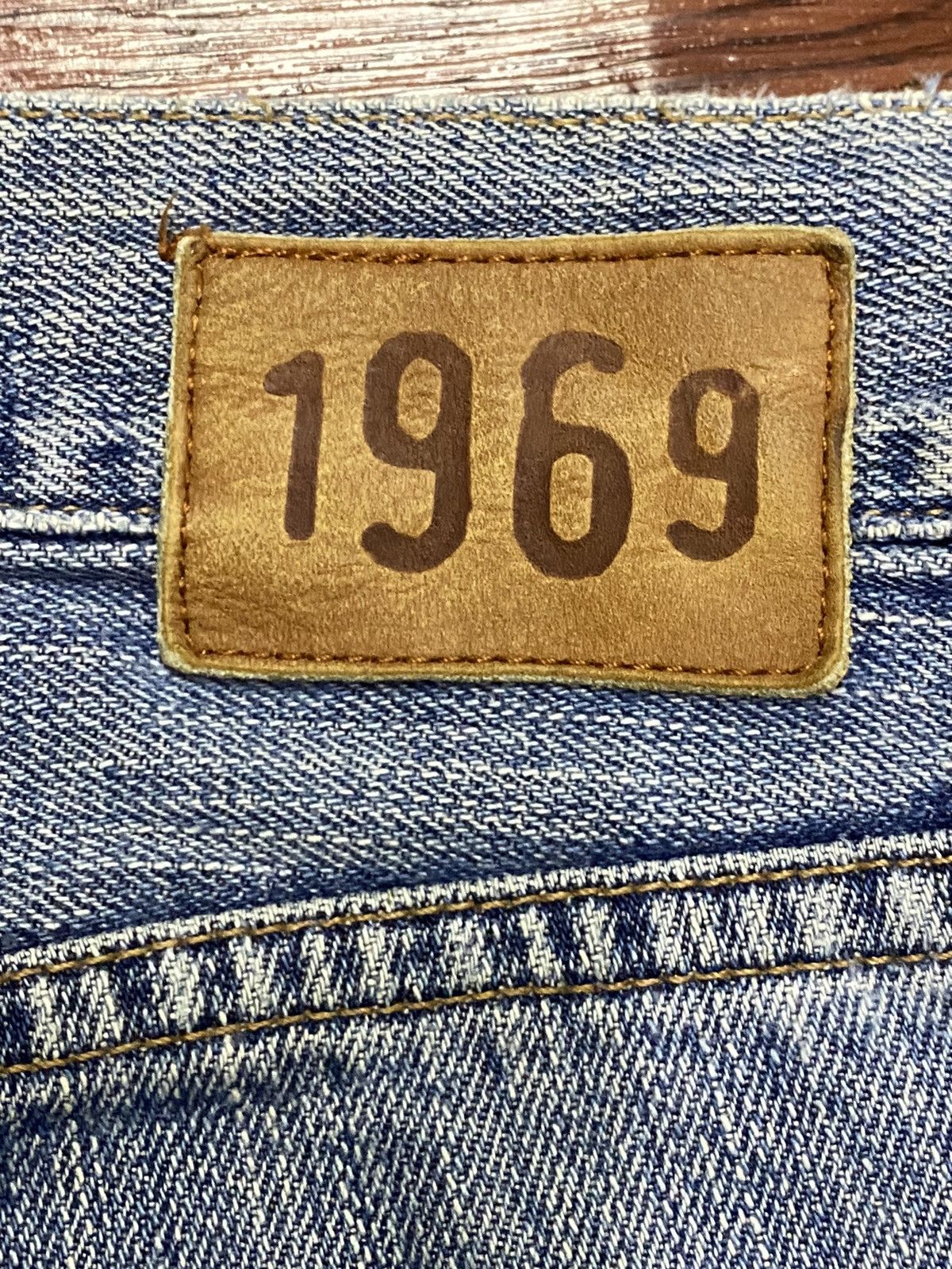 Gap Vintage Gap 1969 Denim Slim Boot Distressed Wide leg Jeans Size US 33 - 14 Thumbnail
