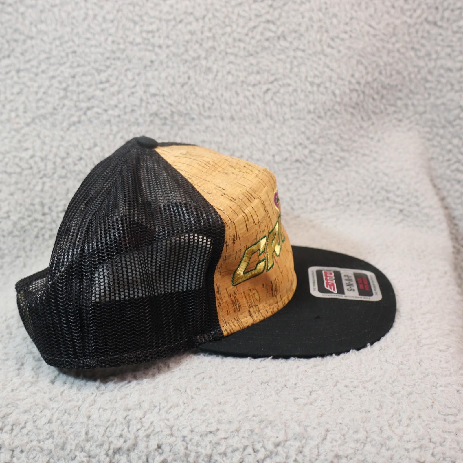 Otto Crippy Cork Front Trucker Hat Snapback Mesh Cap 420 cannabis Size ONE SIZE - 6 Thumbnail