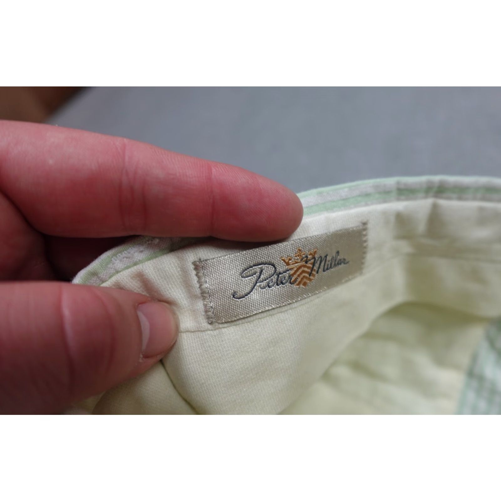 Peter Millar Peter Millar Seersucker Shorts Mens 42 Yellow Stripe Chino Golf Pleated Shorts Size US 42 / EU 58 - 3 Thumbnail