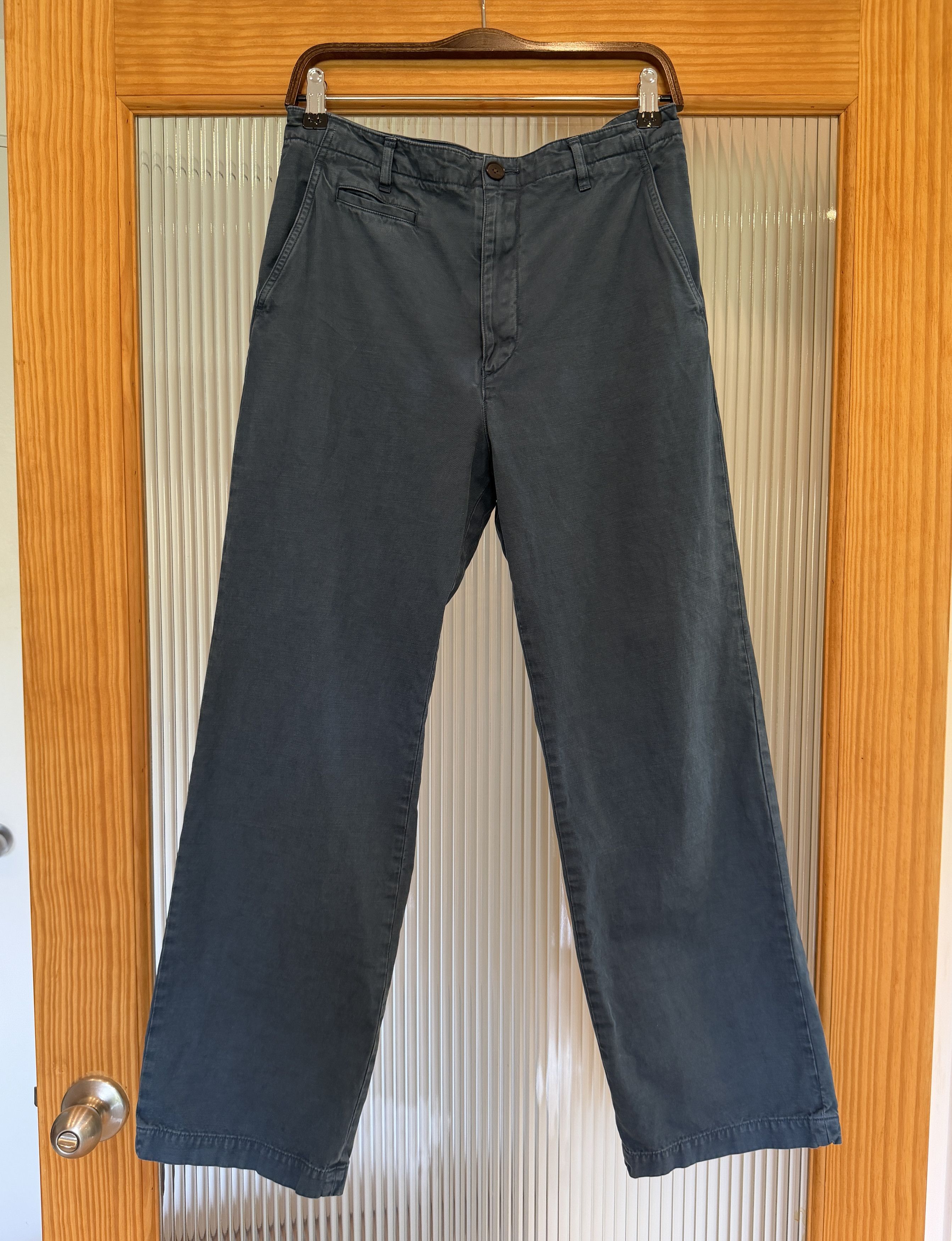 Navy Finx Gabardine Trousers