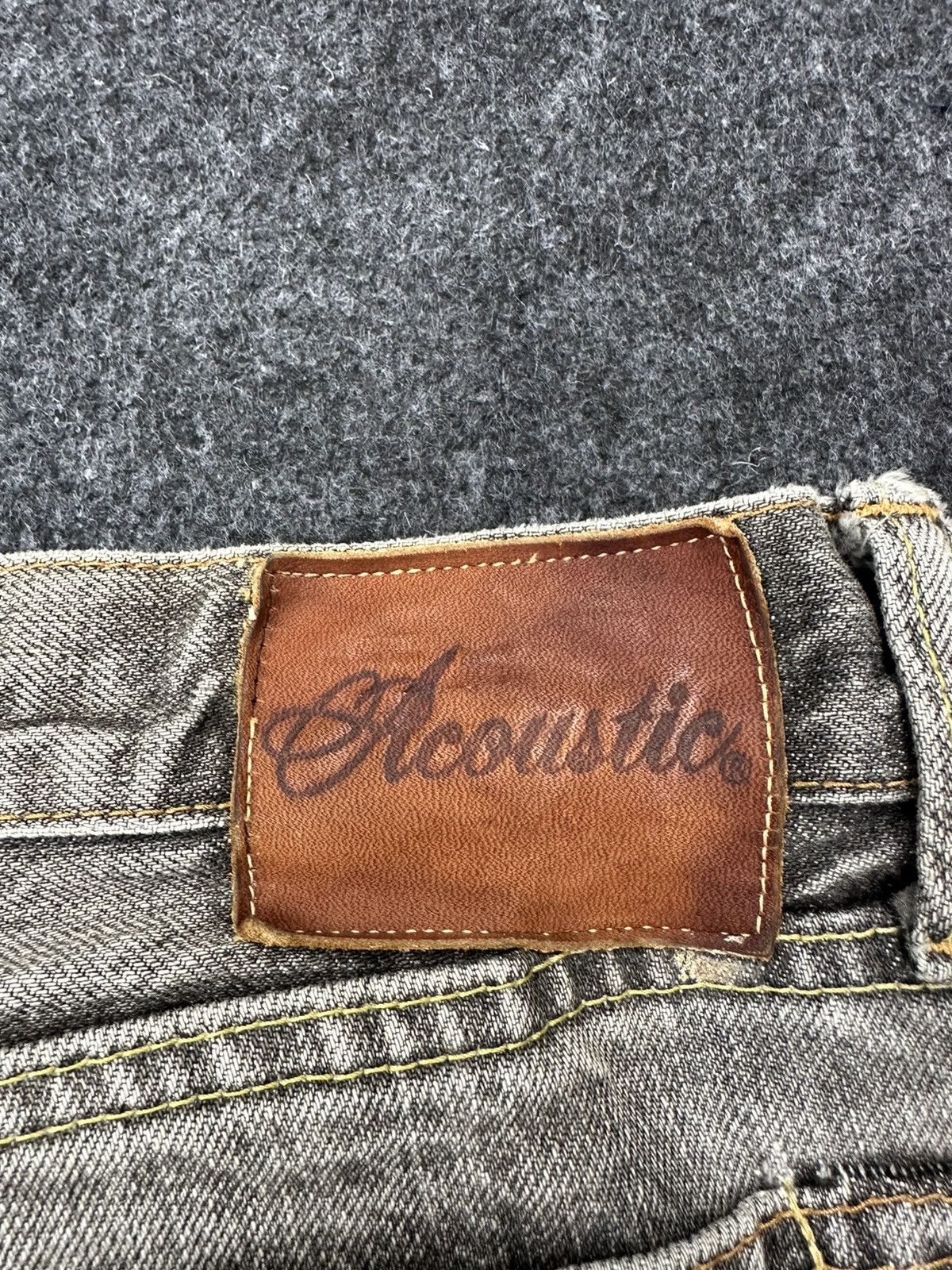 Japanese Brand Vintage Acoustic Japan Selvedge Faded Denim 30x30 D39 Size US 30 / EU 46 - 11 Thumbnail