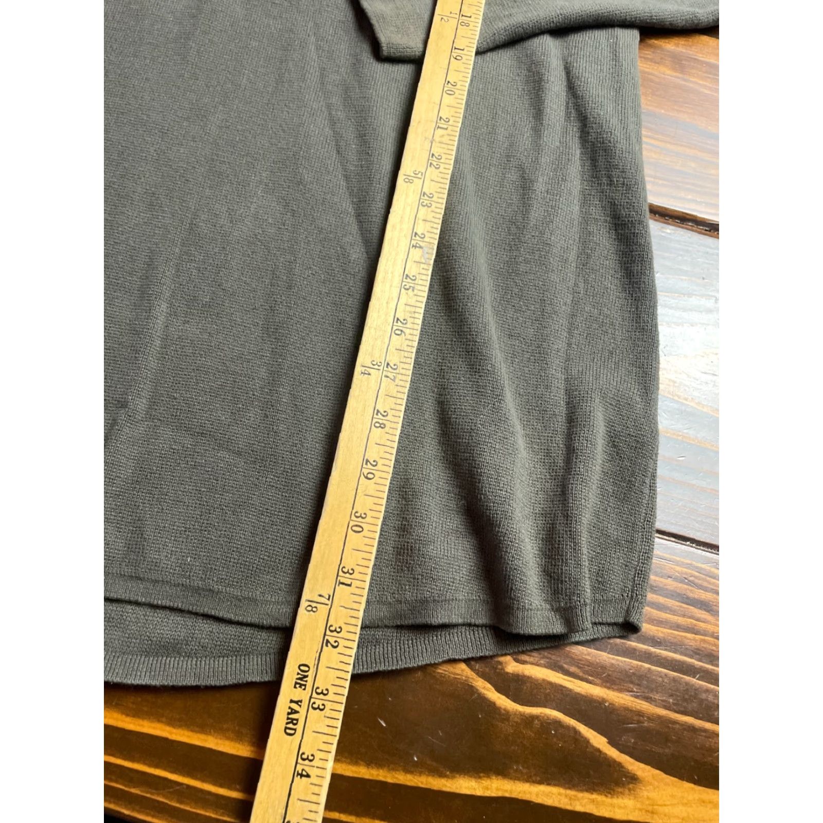 Free People VINTAGE Free People Sweater Women’s Size Medium Tan Green Striped Mock Neck Long Sleeve Size M / US 6-8 / IT 42-44 - 7 Thumbnail
