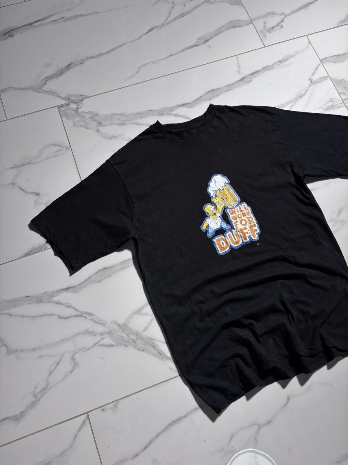 The Simpsons Vintage Y2K Humor Adult The Simpson Homer Beer Logo Tshirt Size US L / EU 52-54 / 3 - 2 Thumbnail